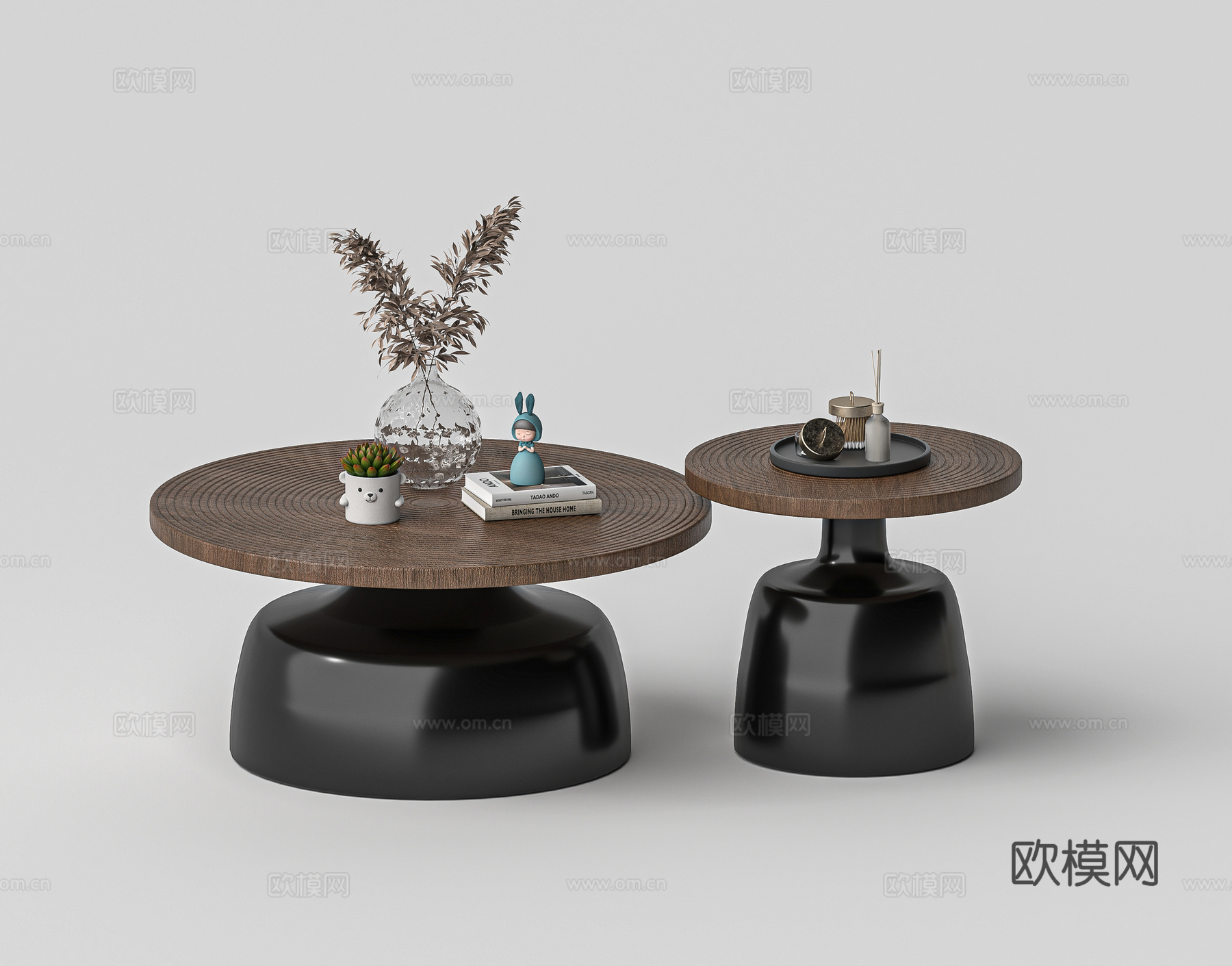 现代极简茶几3d模型