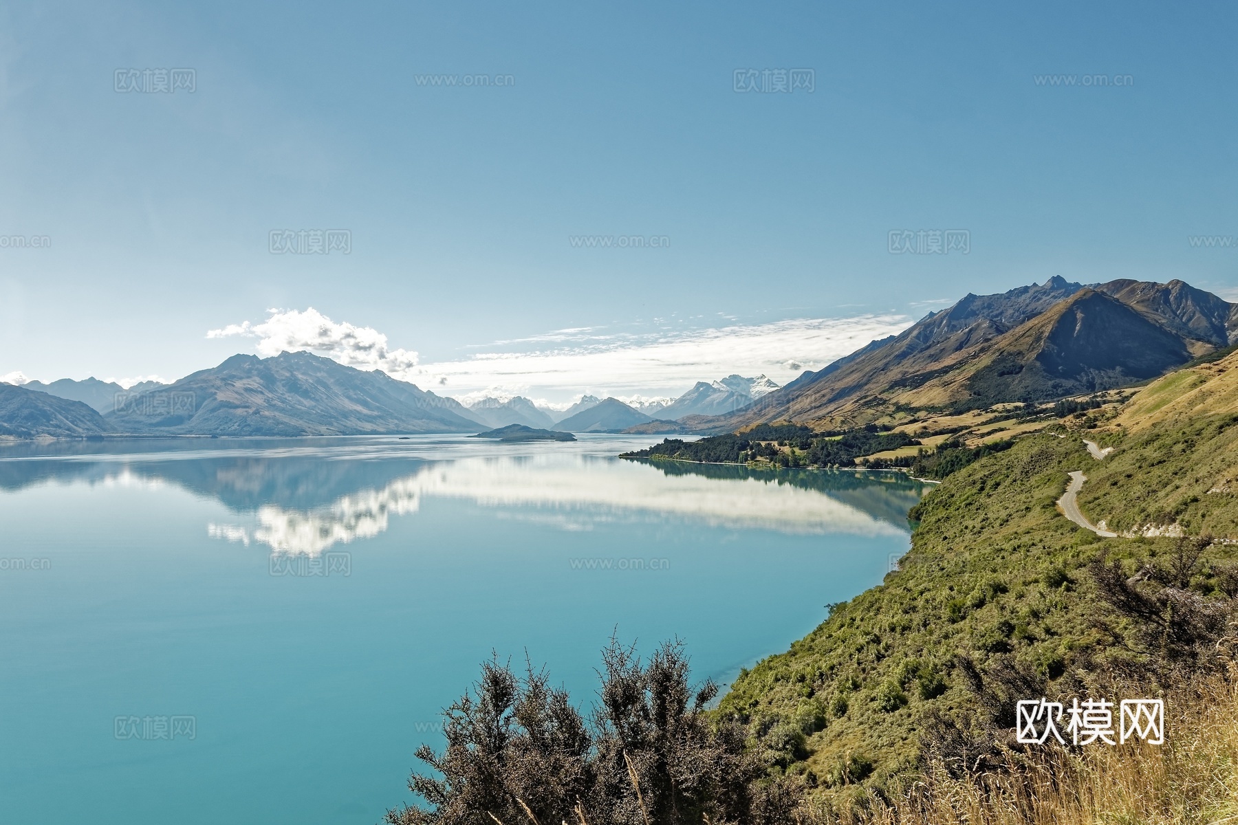 湖泊风景  山水风景