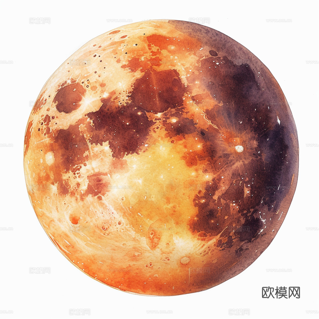 月球灯星球月亮陨石表表面