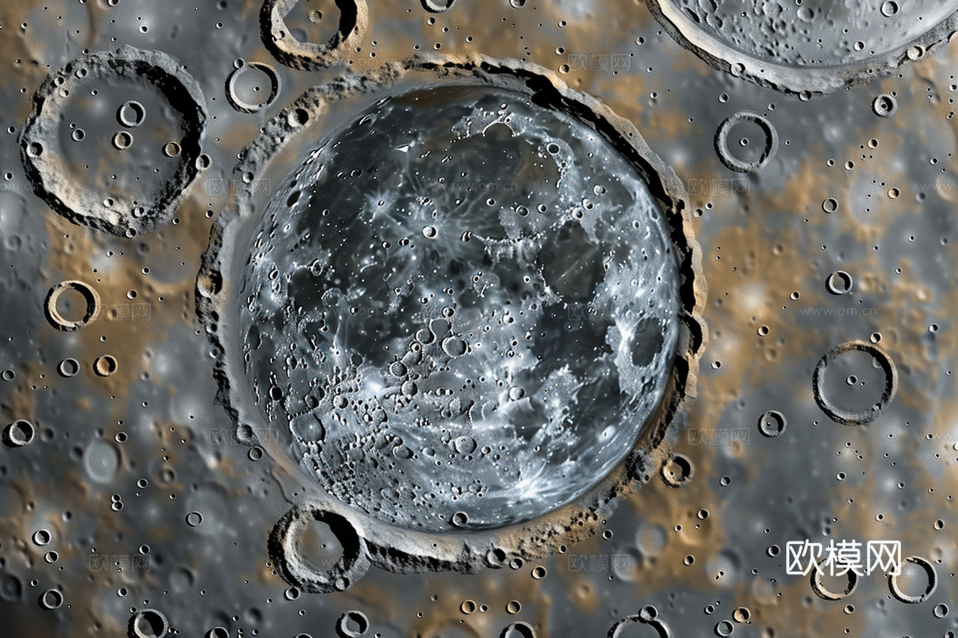 月球灯星球月亮陨石表表面