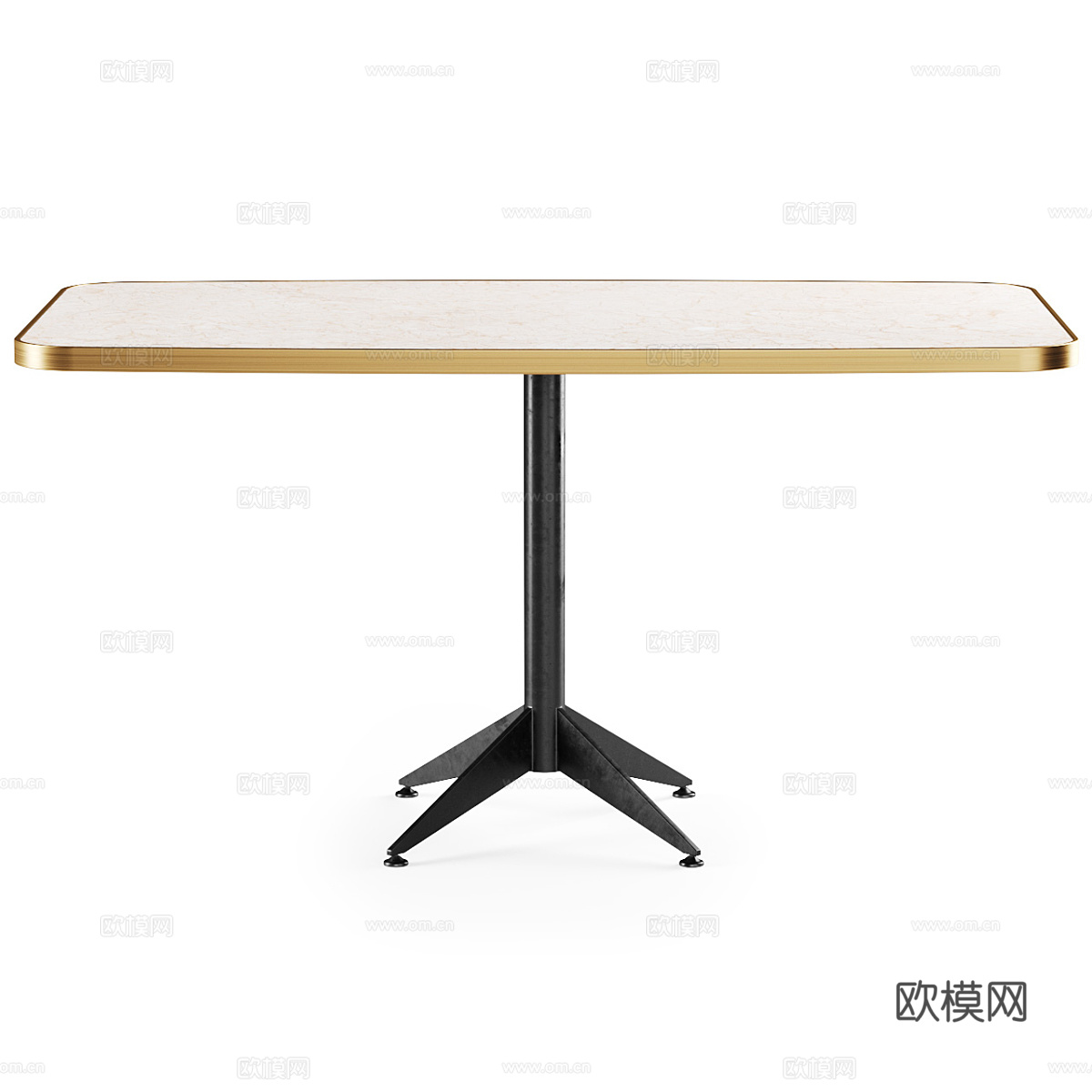 现代轻奢大理石餐桌3d模型