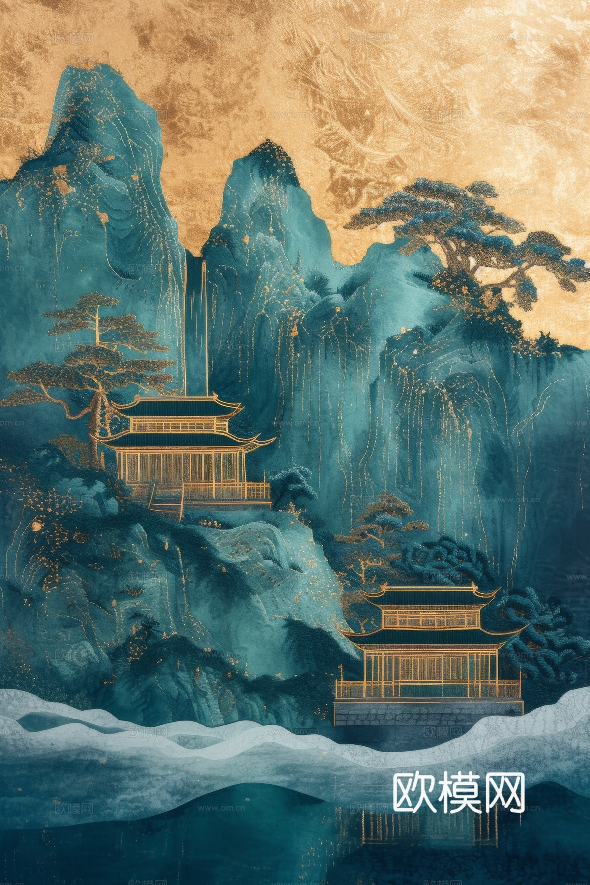 国风山水壁纸壁画