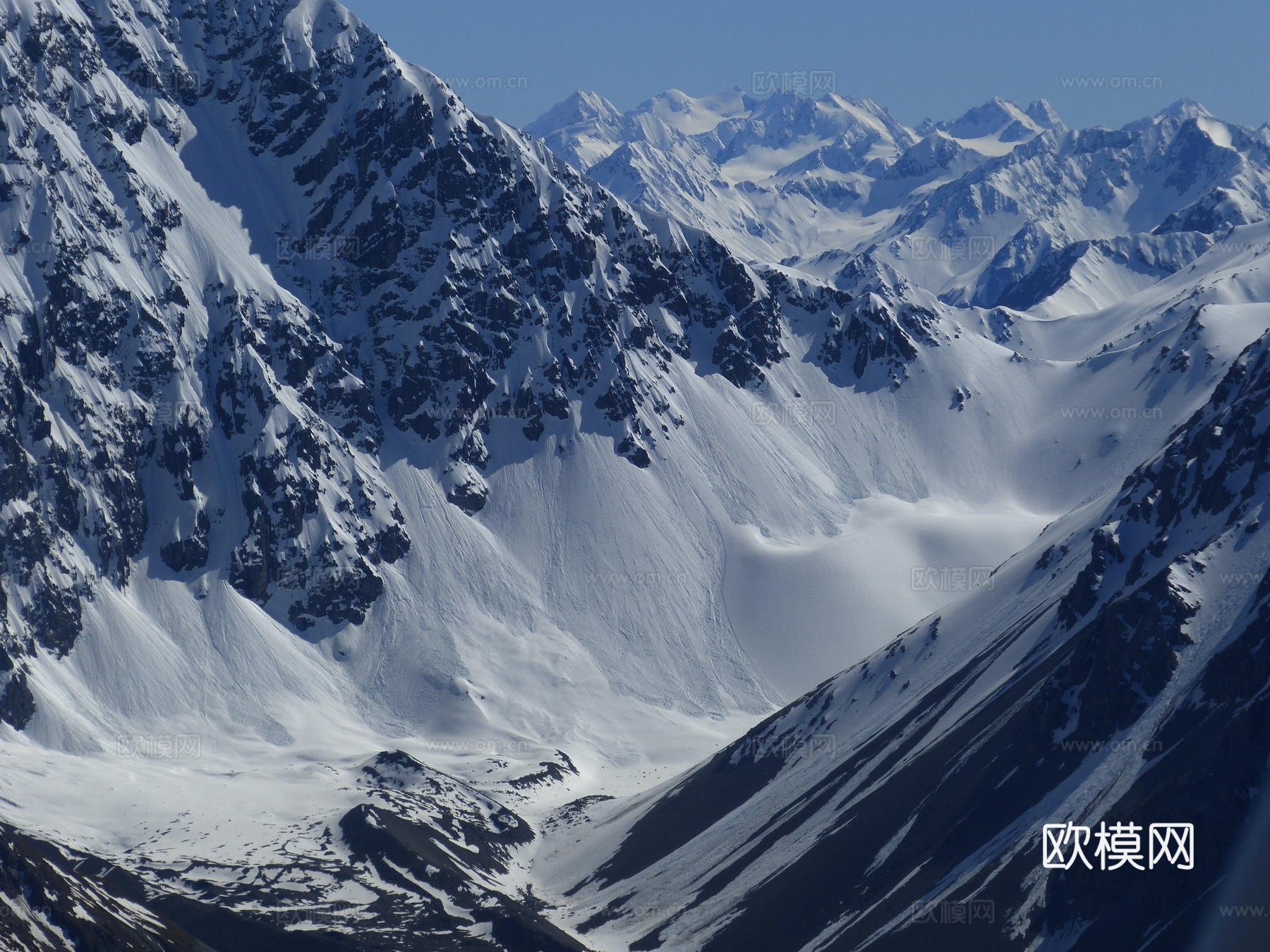雪山风景  山水风景