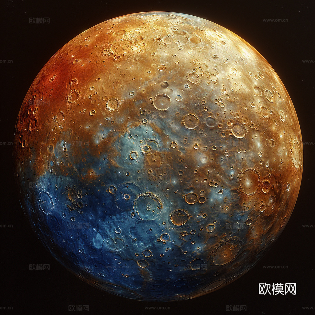 月球灯星球月亮陨石表表面