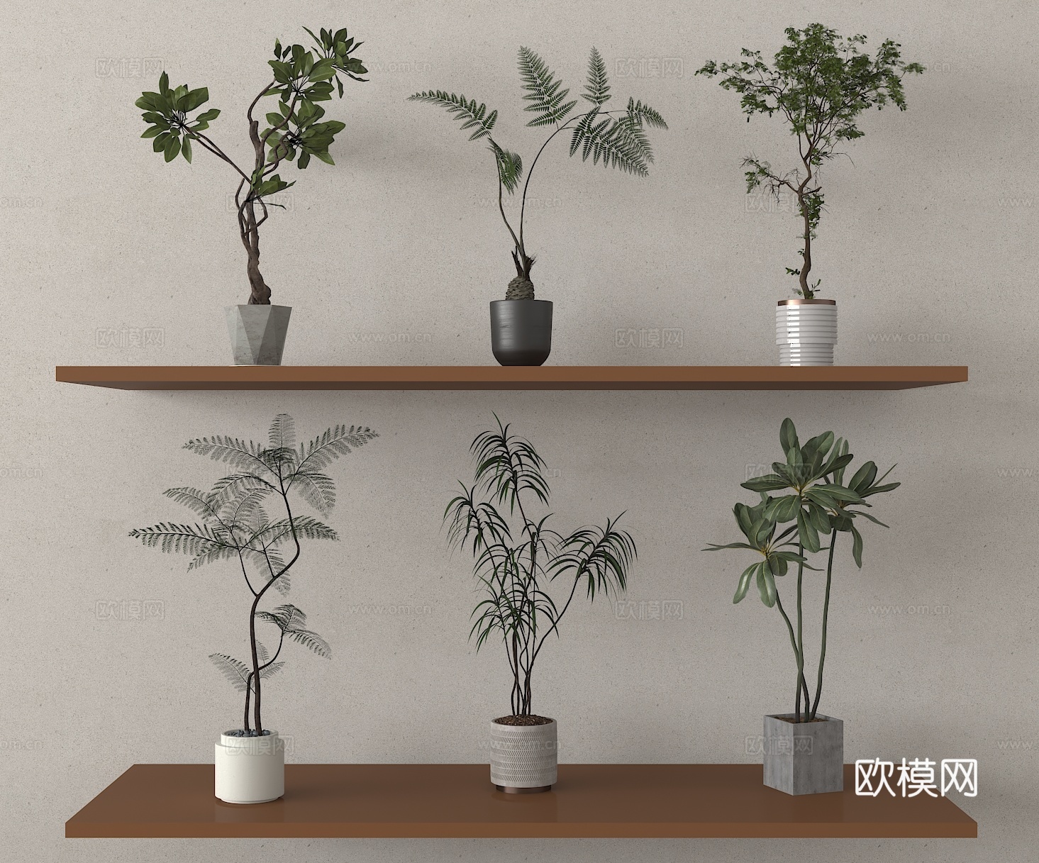 盆栽 盆景 绿植 植物su模型