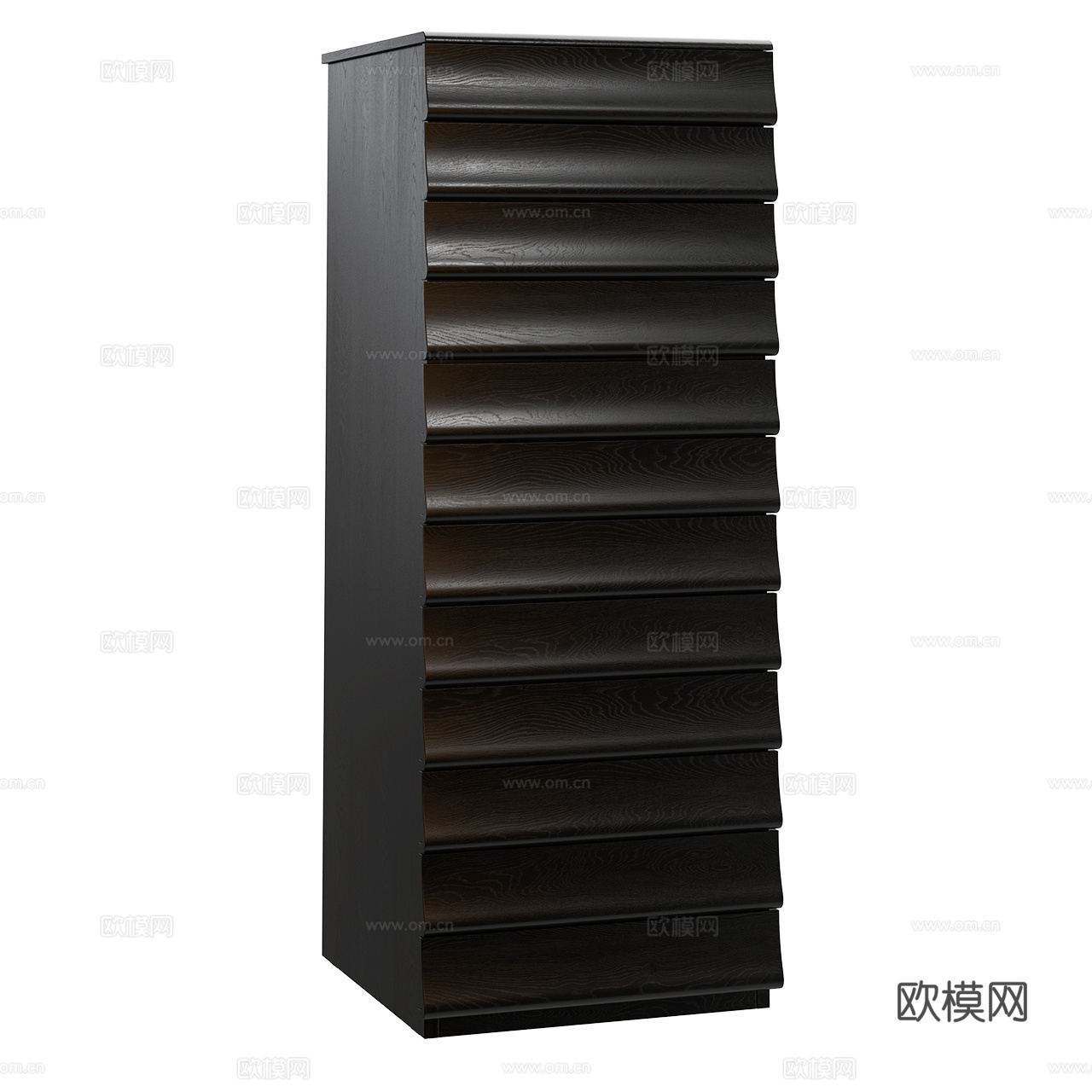 Bolzan 复古装饰柜 高柜 抽屉柜 实木柜 边柜 书柜3d模型