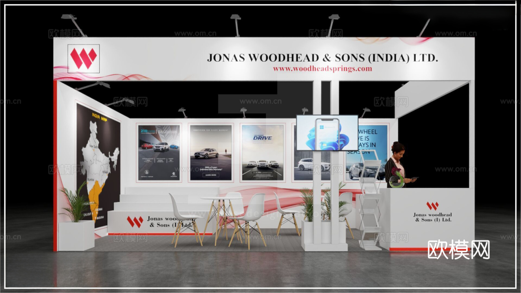 展馆 展厅 展台3d模型