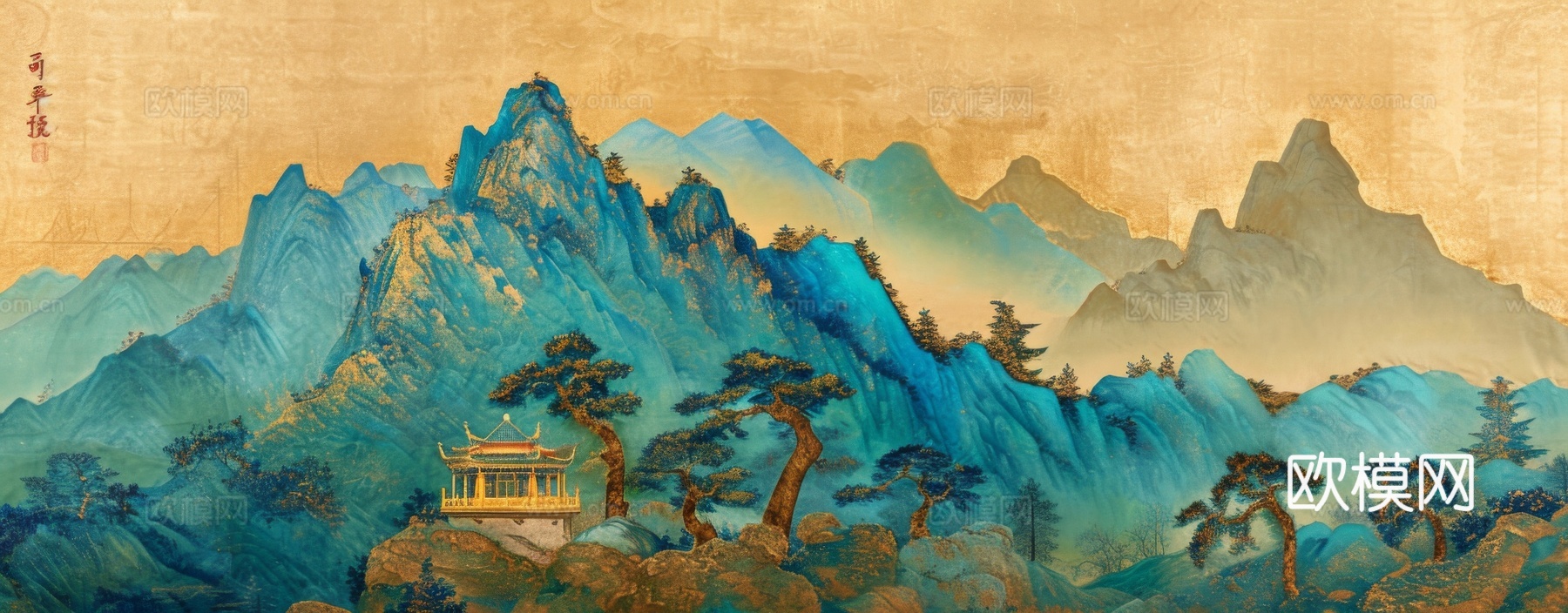 国风山水壁纸壁画