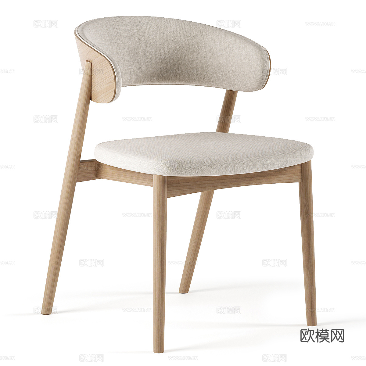 新中式餐椅3d模型