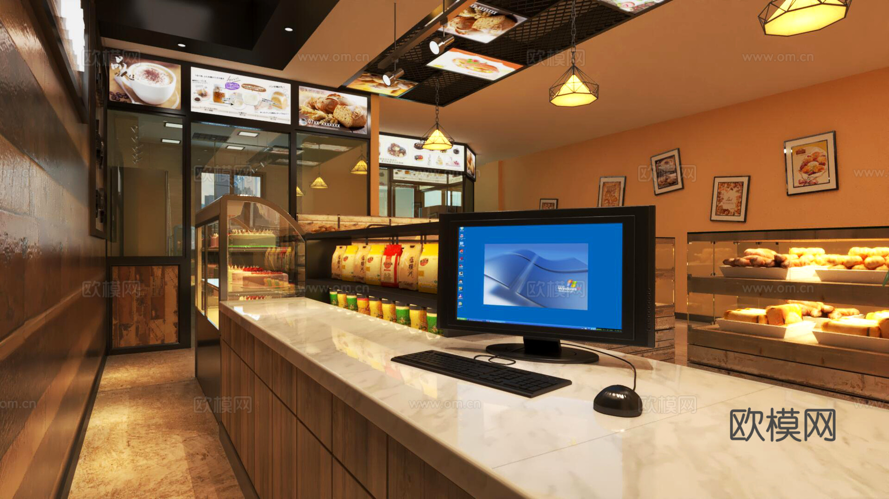 蛋糕店3d模型