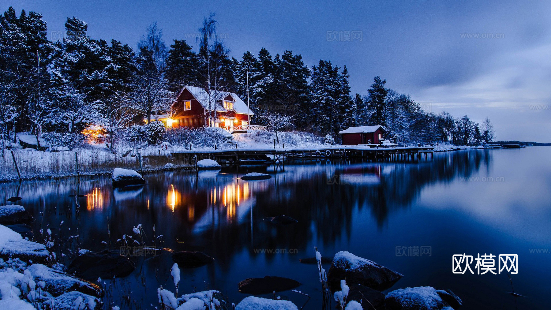 雪山风景  雪景