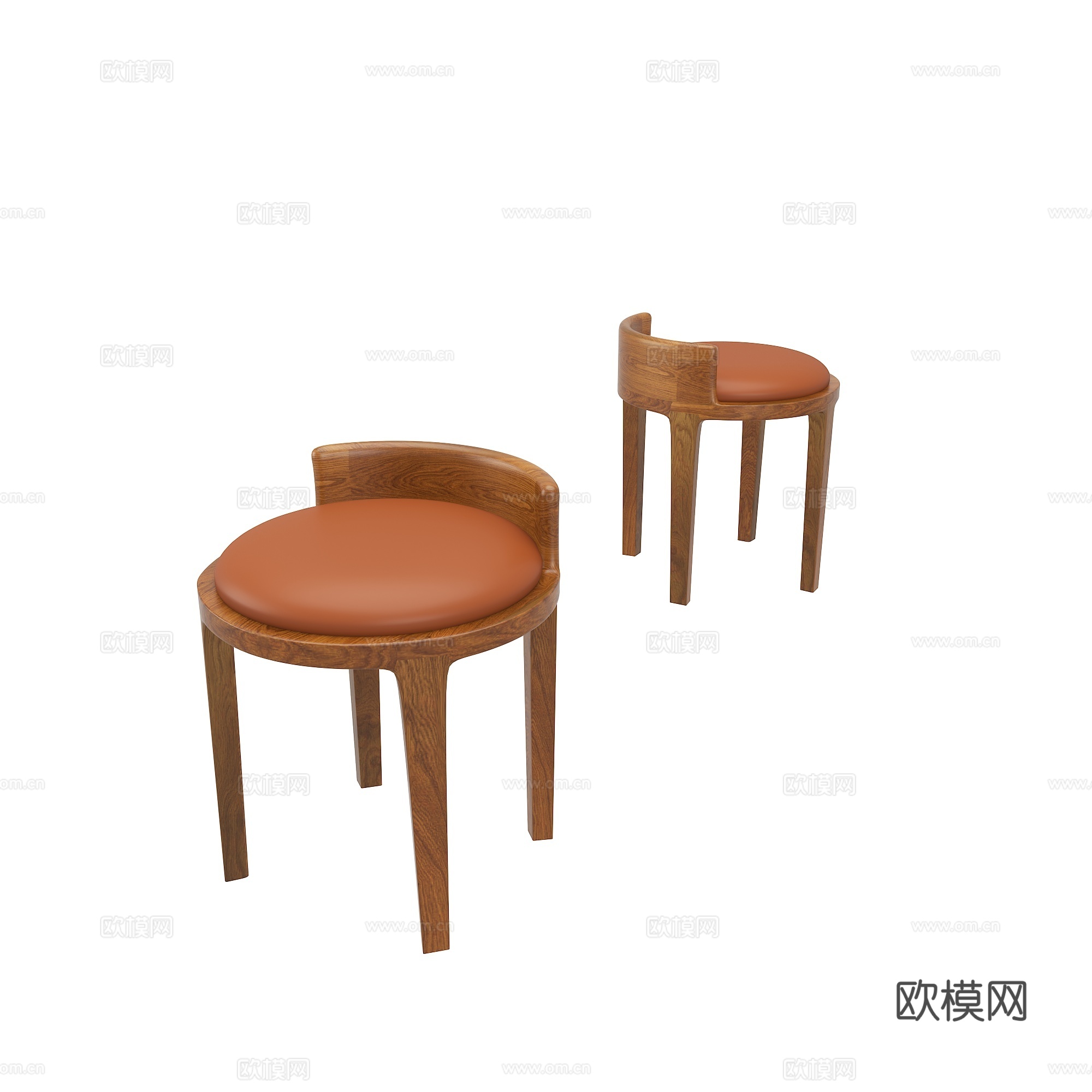复古小凳子3d模型