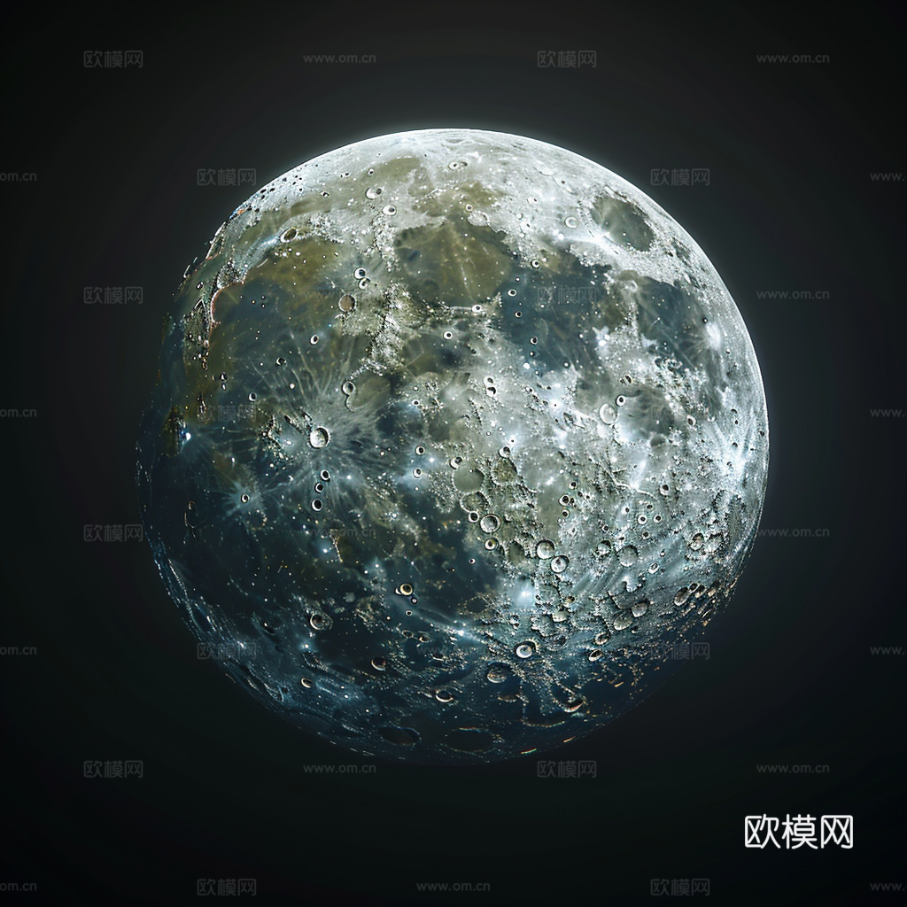 月球灯星球月亮陨石表表面