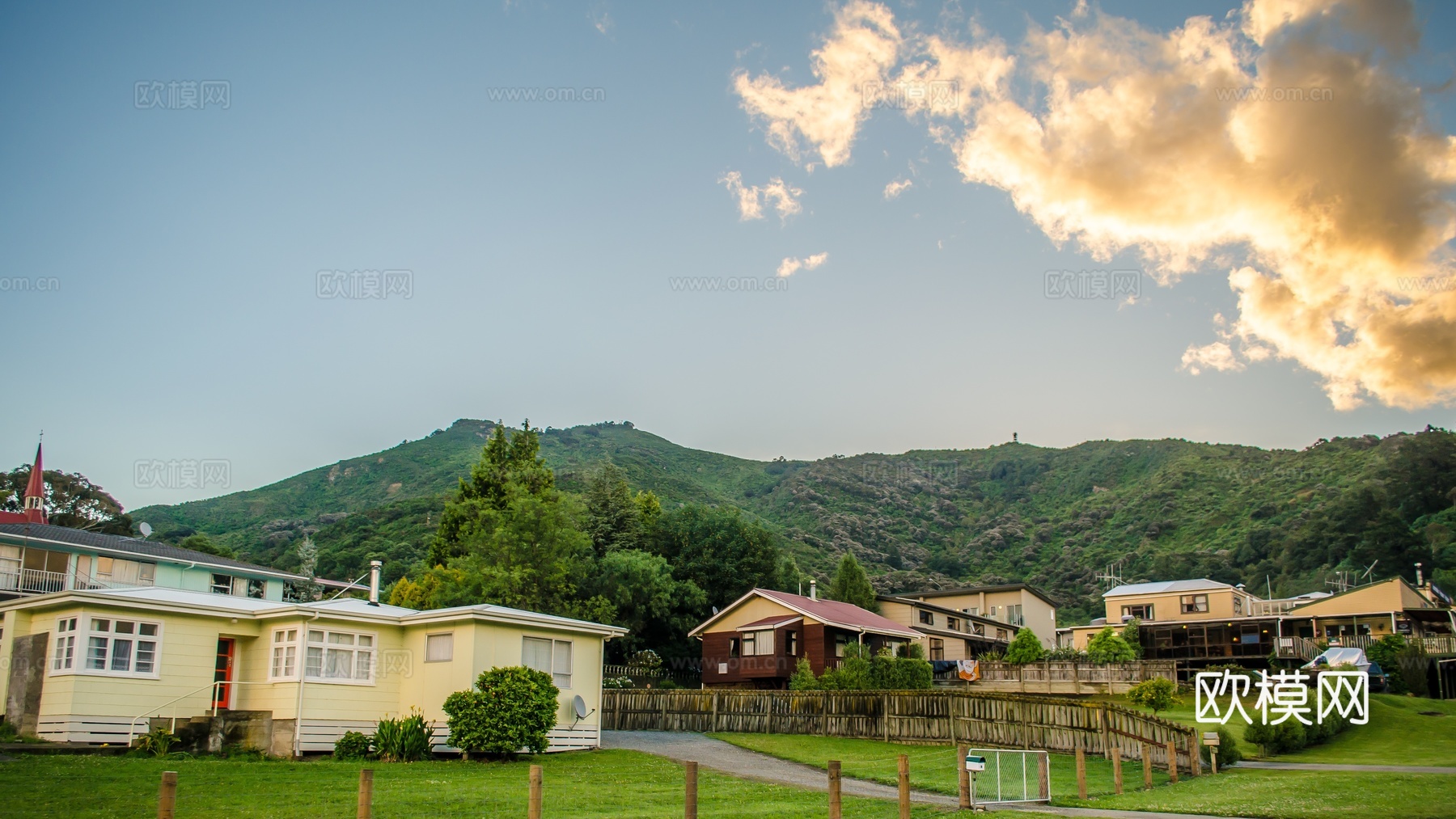 乡村外景 乡村田园街道