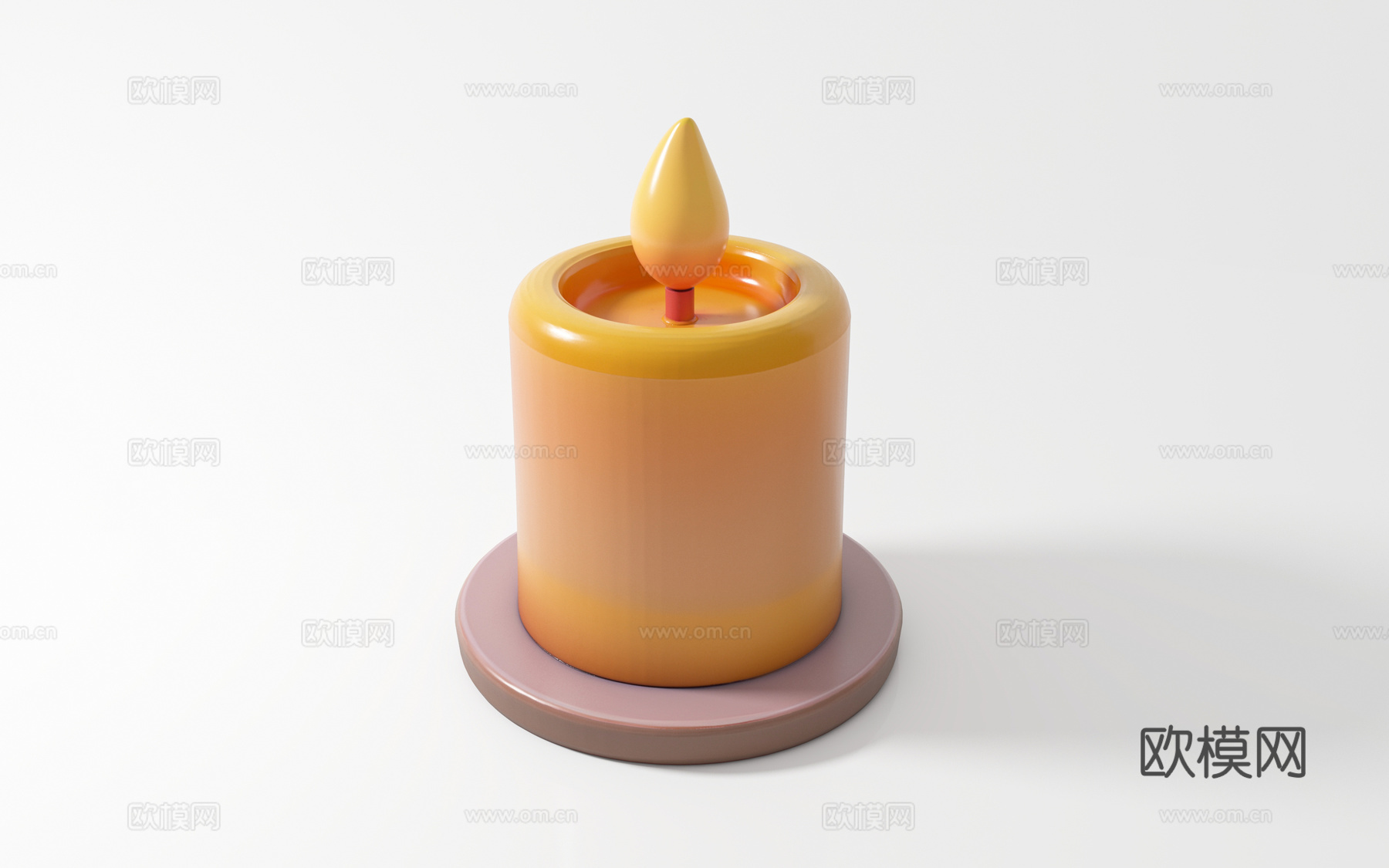 蜡烛 卡通风格 动漫风格 烛火 摆件手办 装饰美陈 道具氛围3d模型