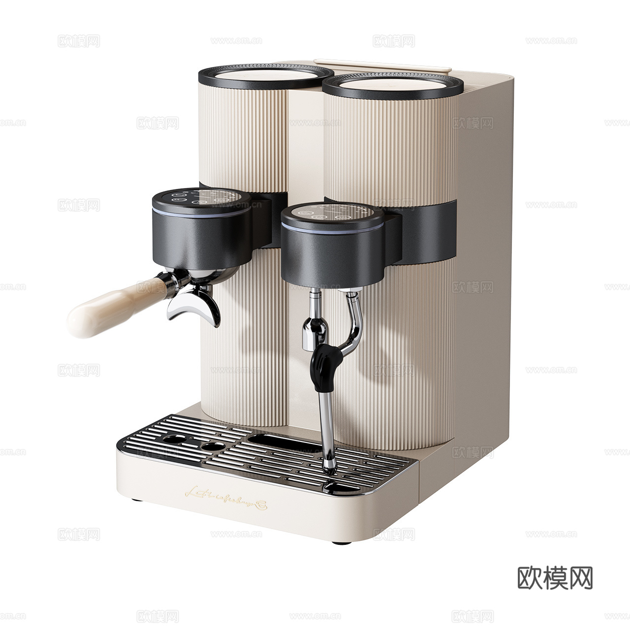Gemilai 现代咖啡机 复古咖啡机 自动咖啡机 意式咖啡3d模型