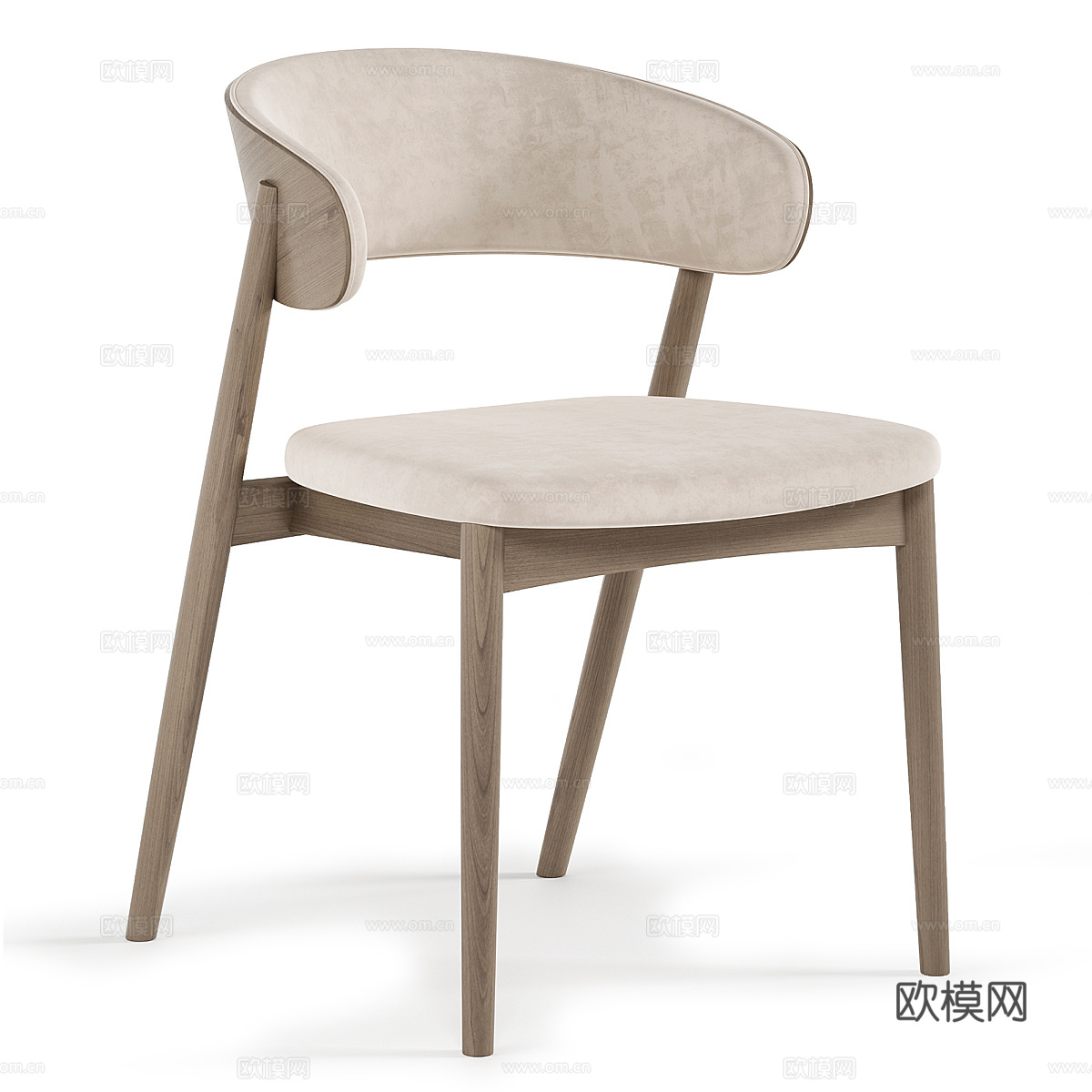 新中式餐椅3d模型
