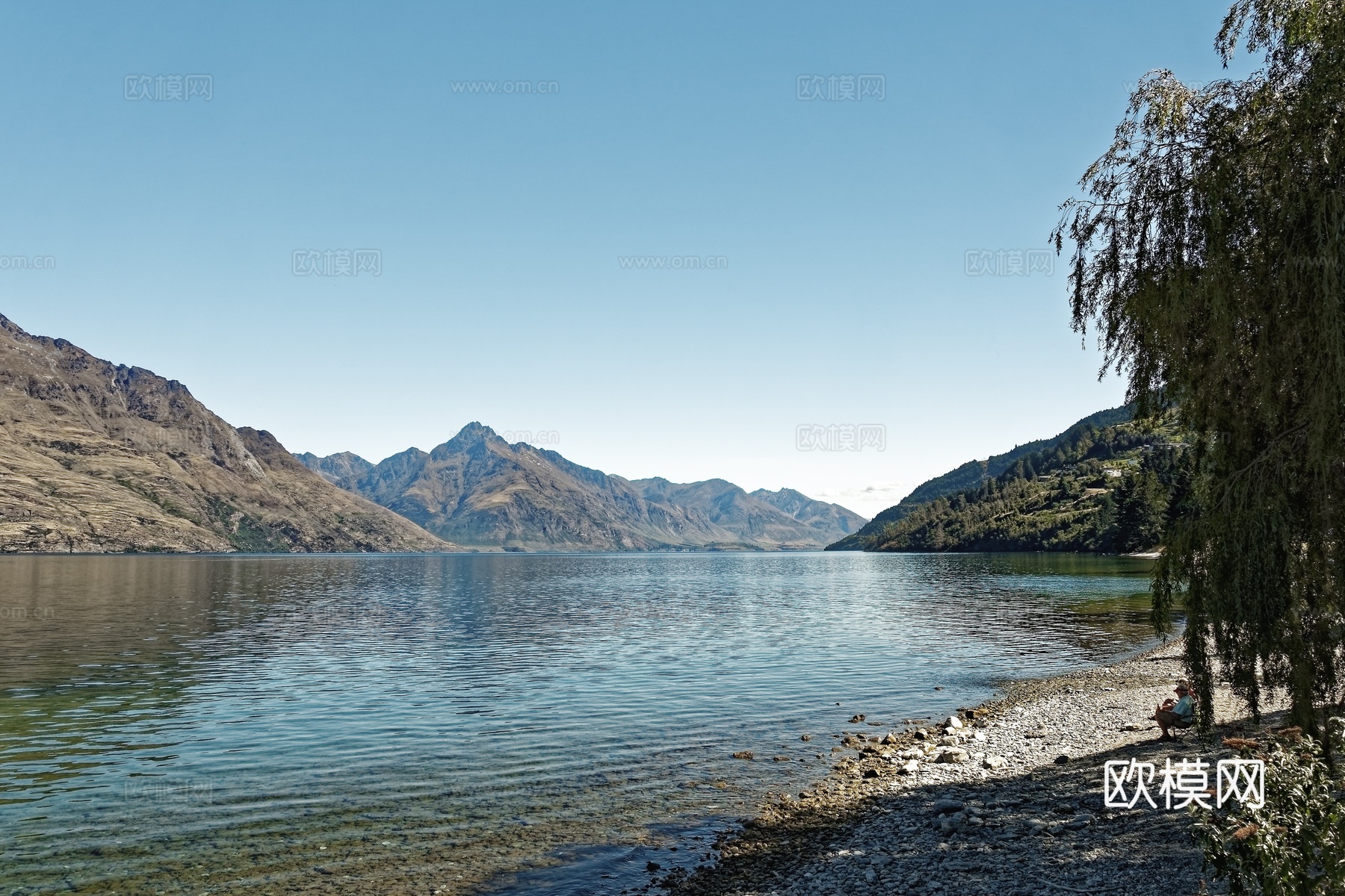 湖泊风景  山水风景