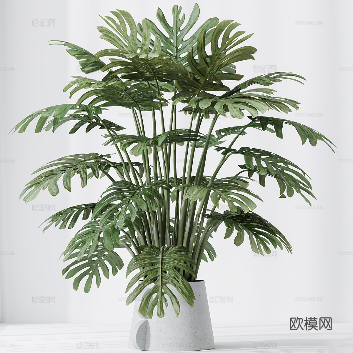 现代北欧绿植盆栽3d模型