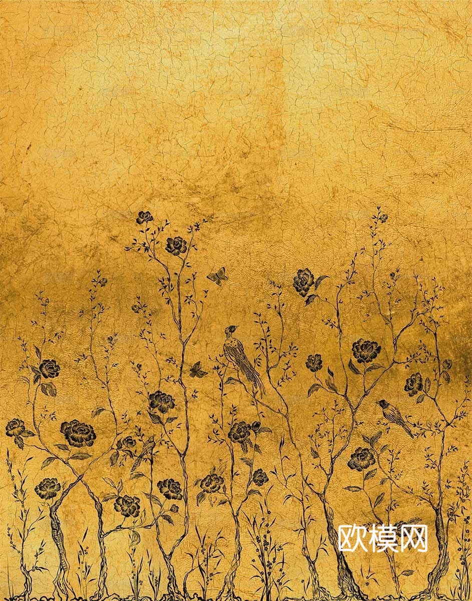 中式花鸟 山水壁纸