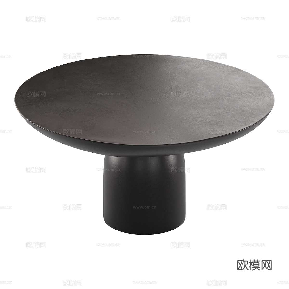 现代意式极简青铜圆茶几3d模型