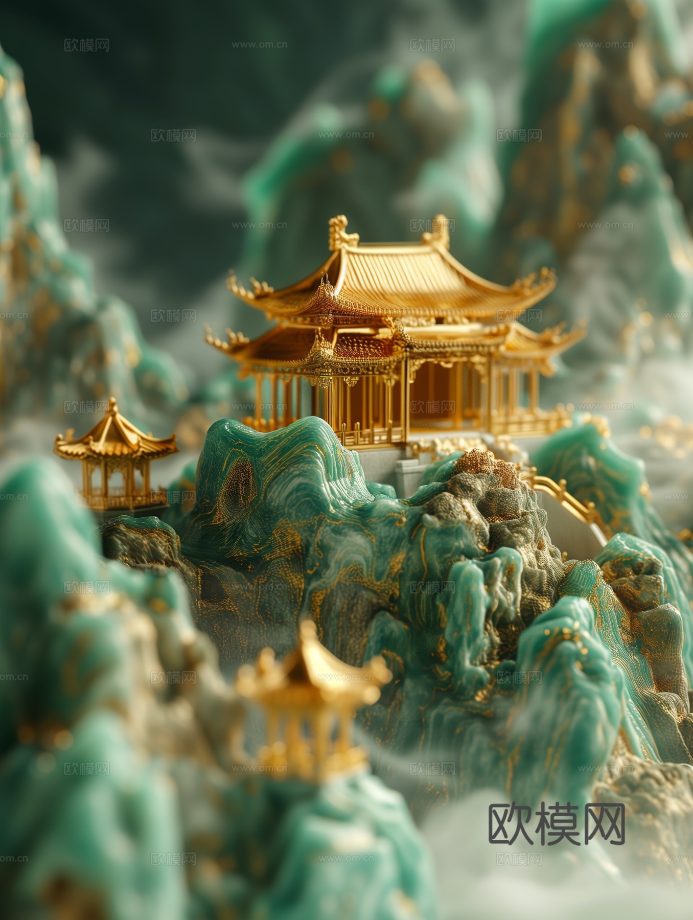 国风山水壁纸壁画