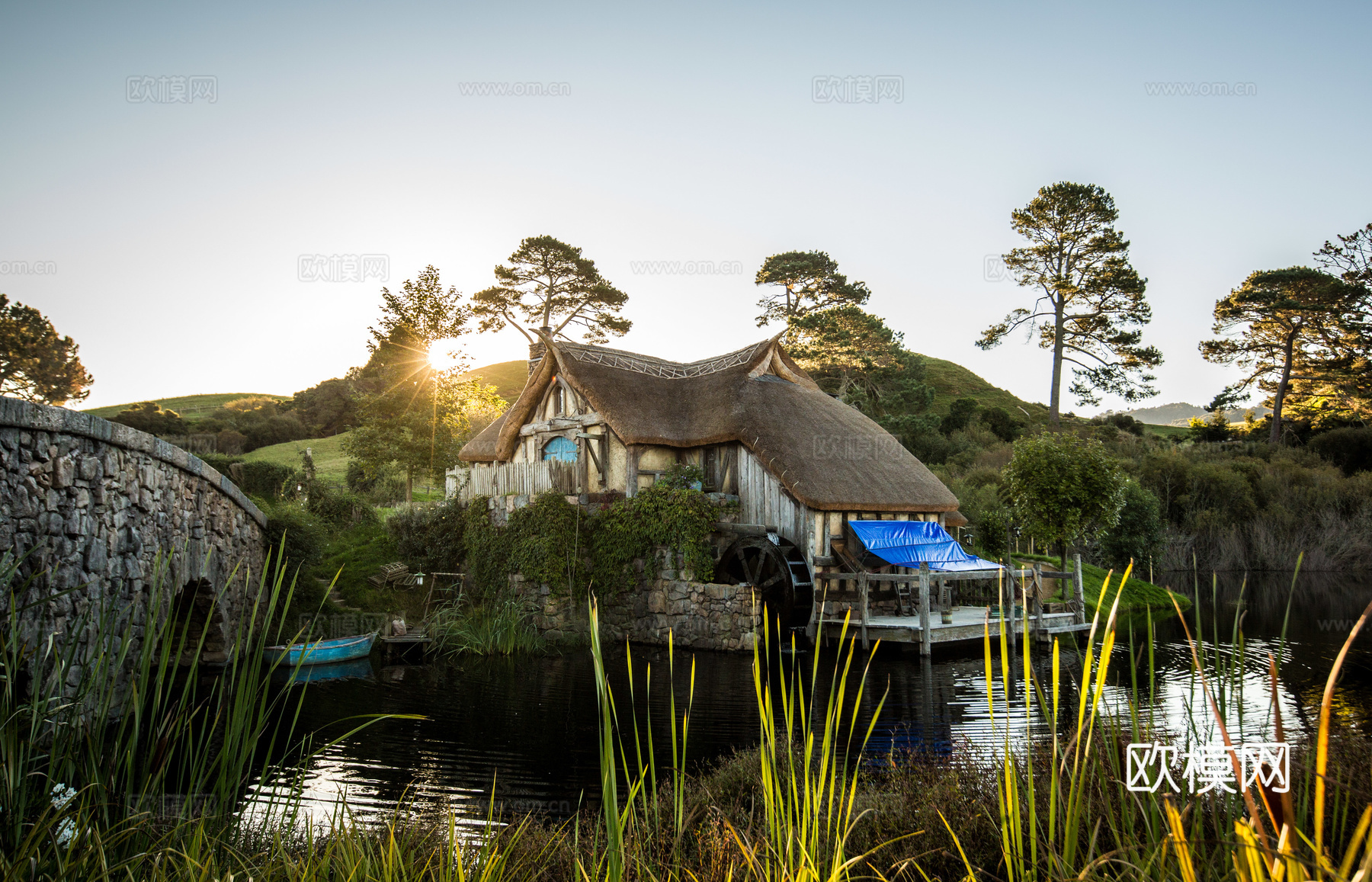 乡村外景 乡村田园街道