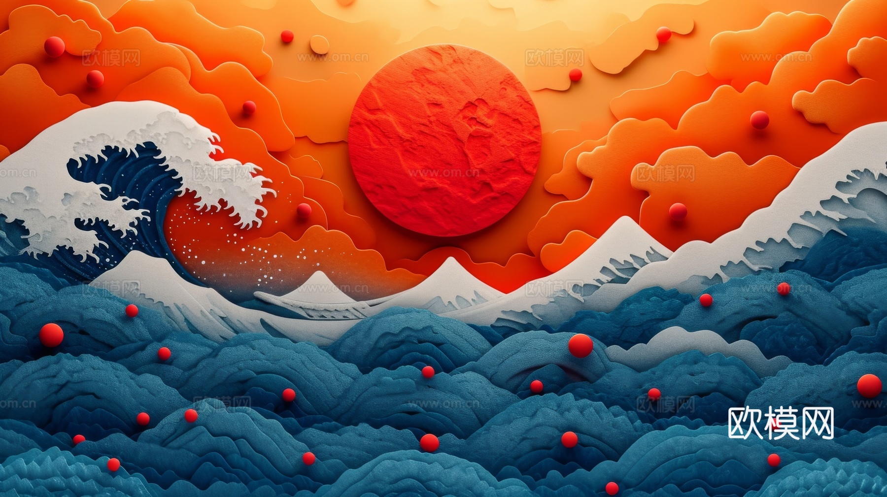 国风山水壁纸壁画