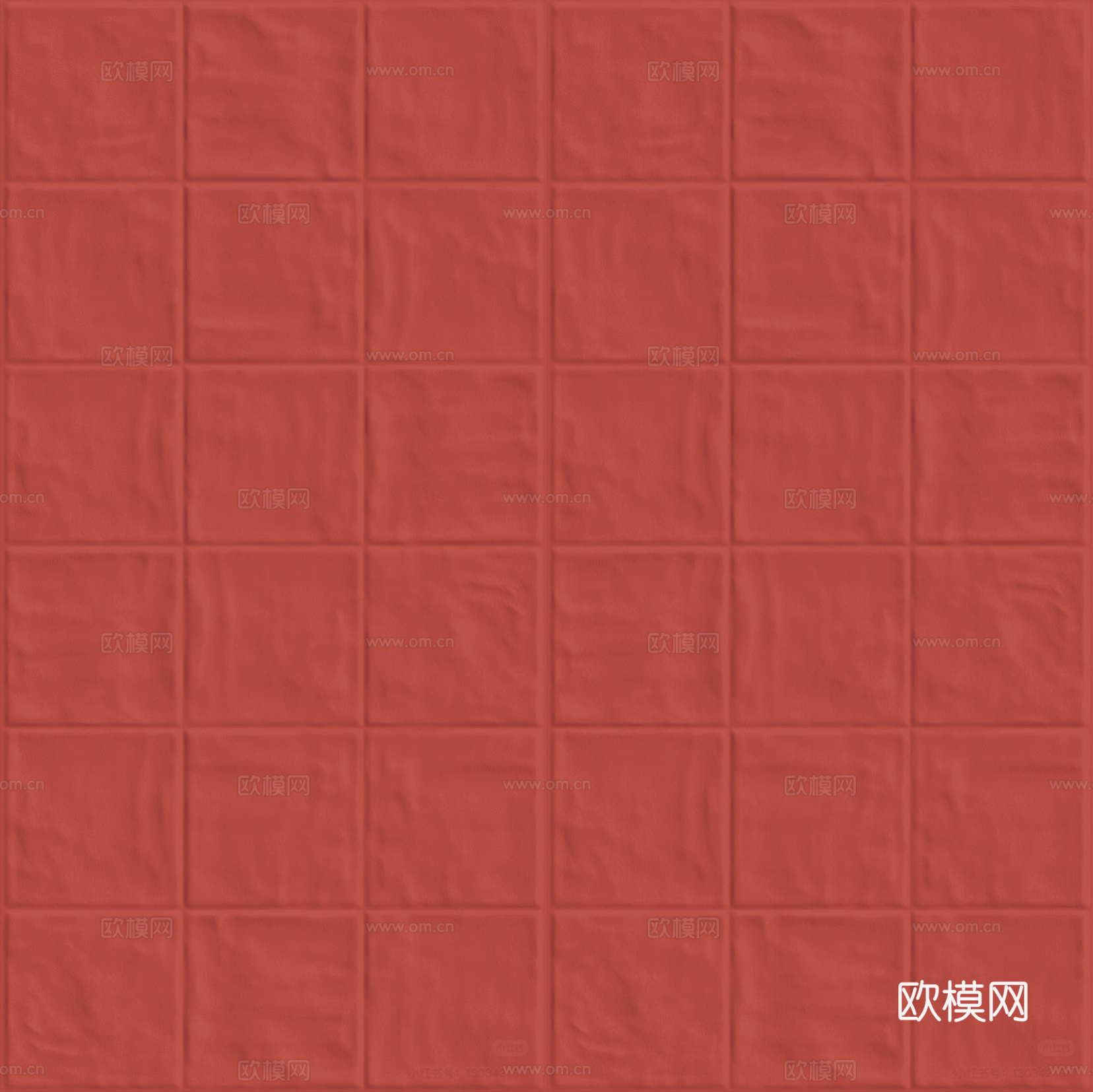 无缝红色方形面包砖