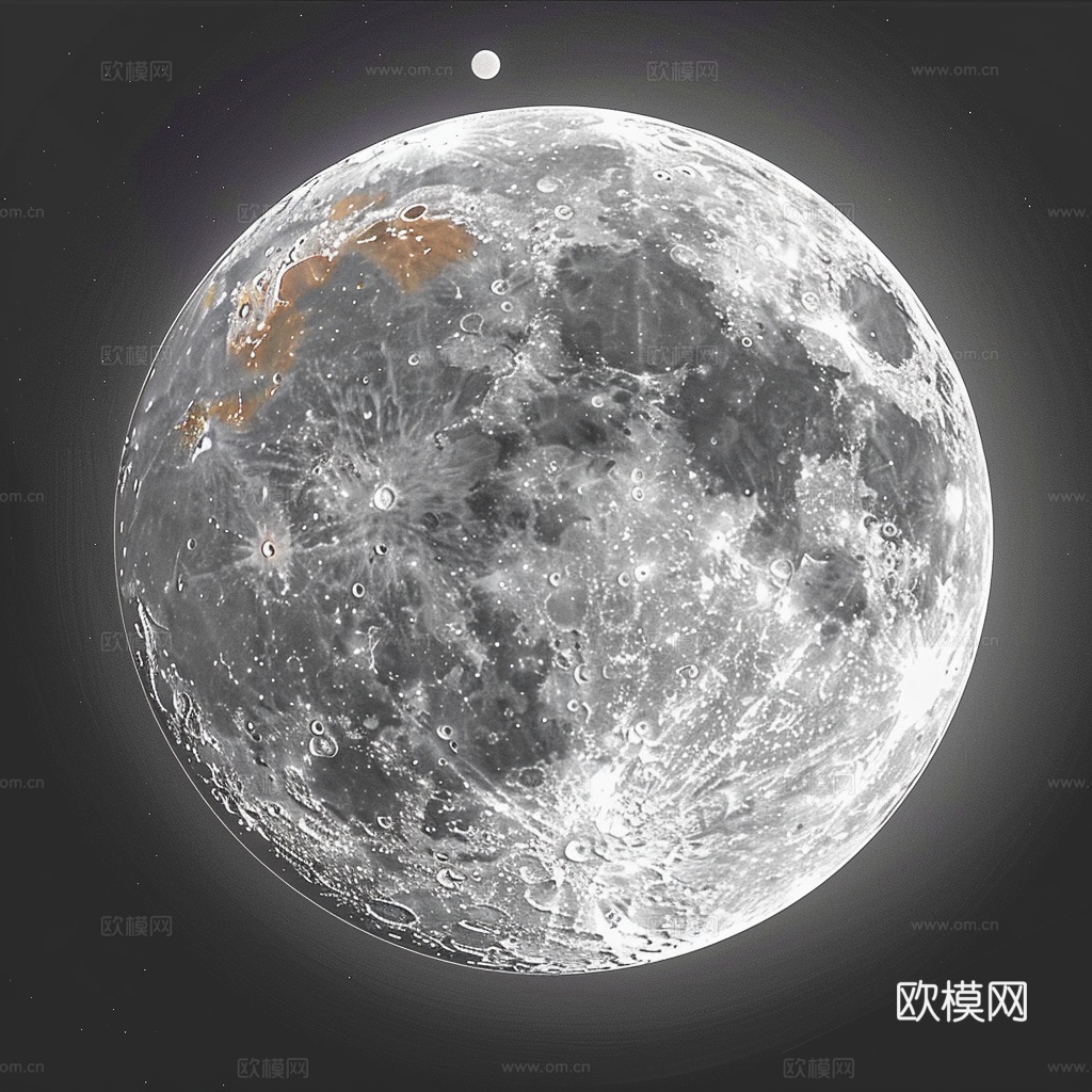 月球灯星球月亮陨石表表面