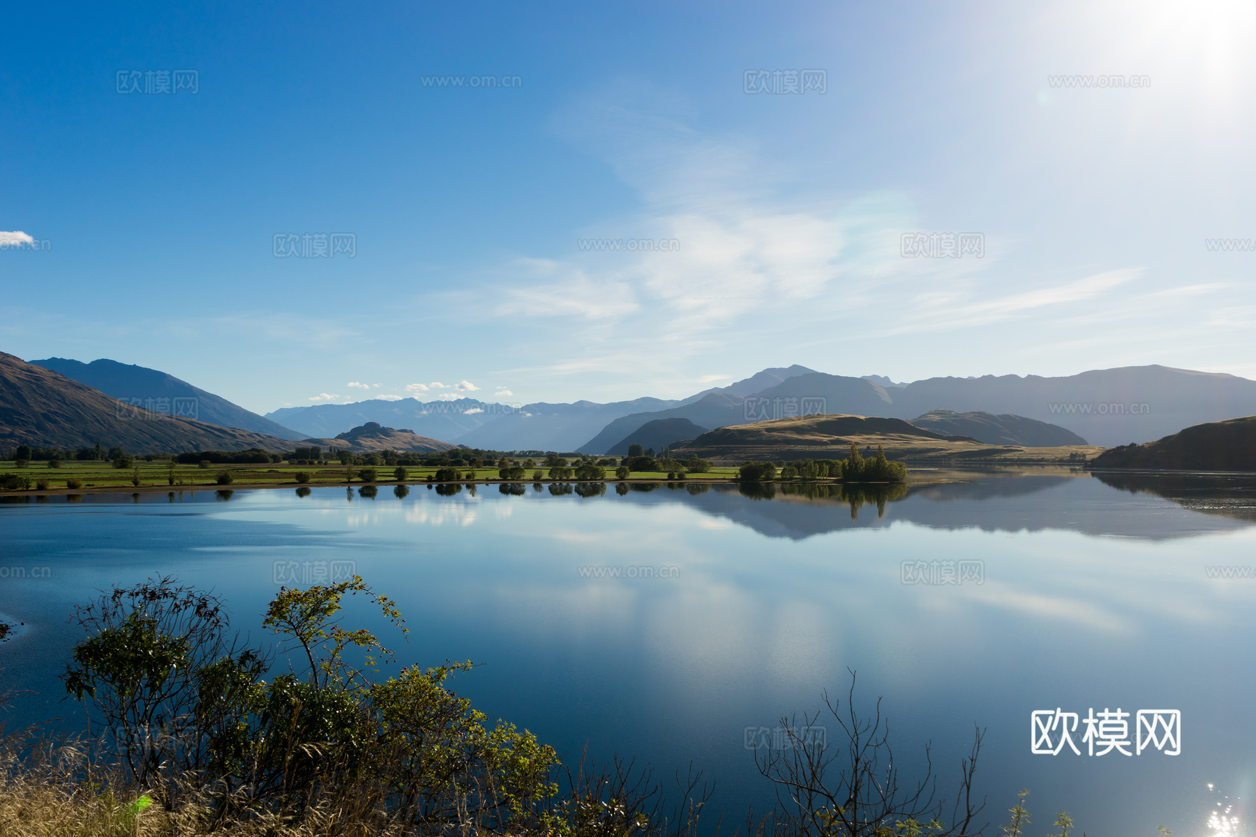 湖泊风景  山水风景