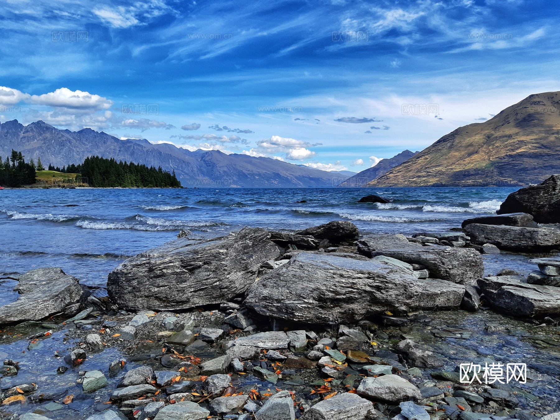 湖泊风景  山水风景