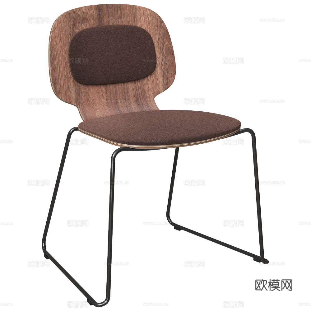 现代极简餐椅3d模型