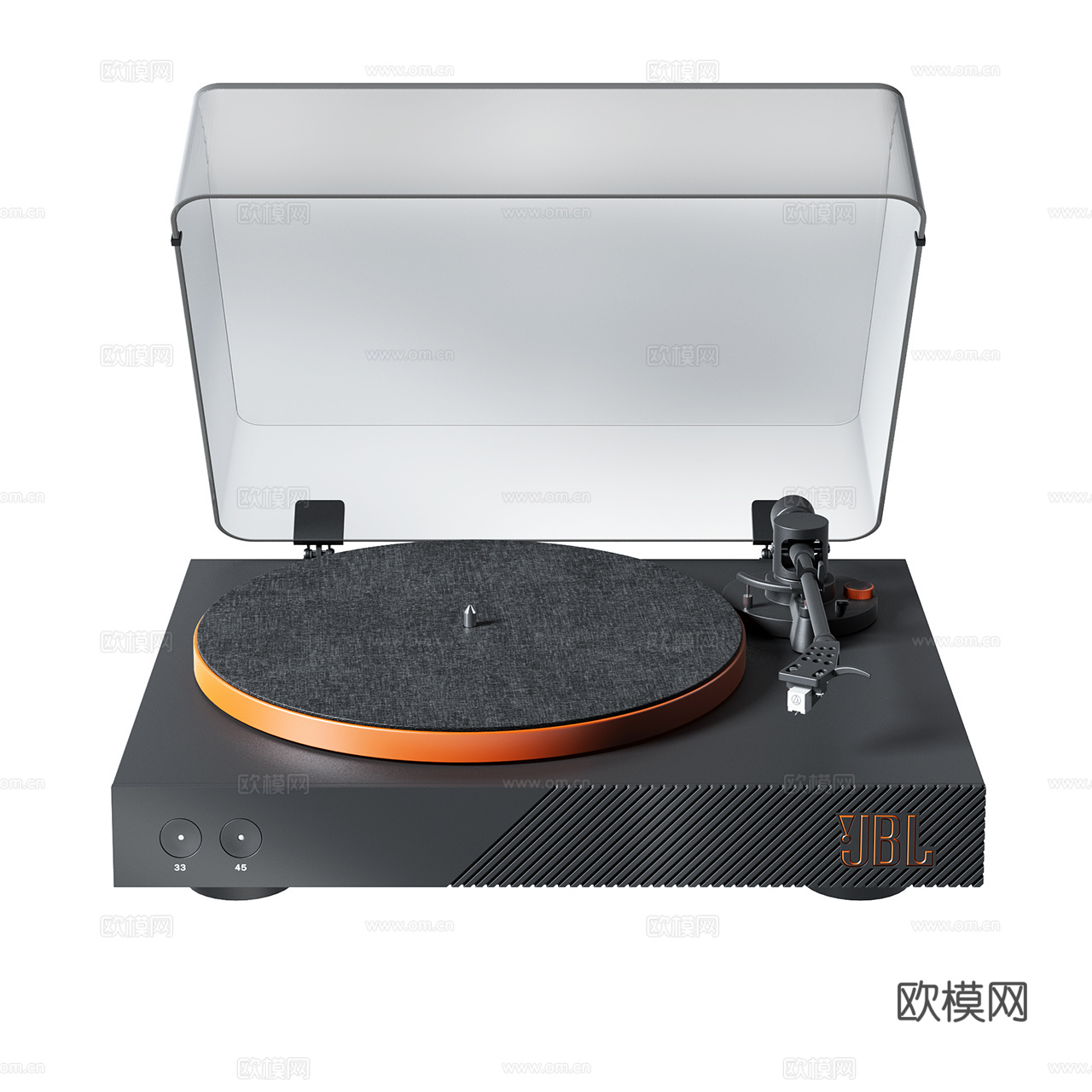 JBL 现代黑胶机 黑胶唱片 黑胶播放器 复古黑胶机 黑胶3d模型