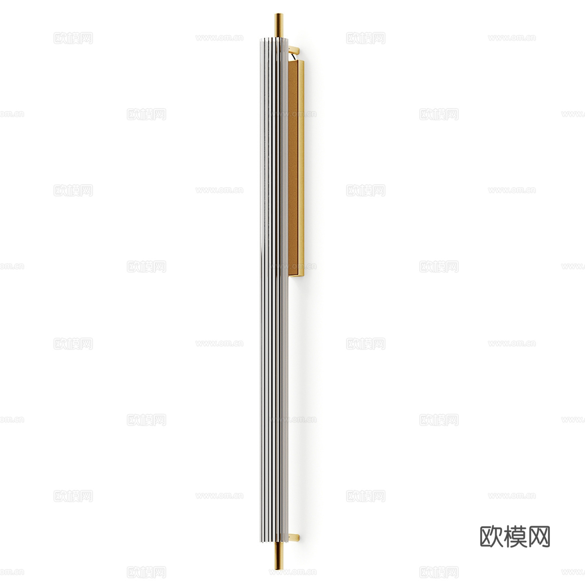 现代轻奢极简玻璃长条壁灯3d模型