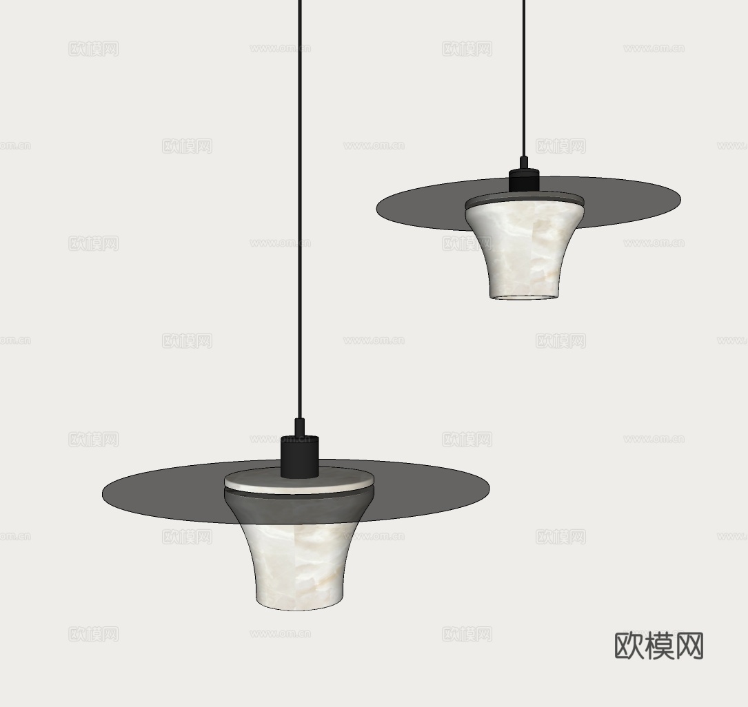 意式小吊灯 极简小吊灯 餐厅吧台小吊灯 现代小吊灯 简约小吊su模型