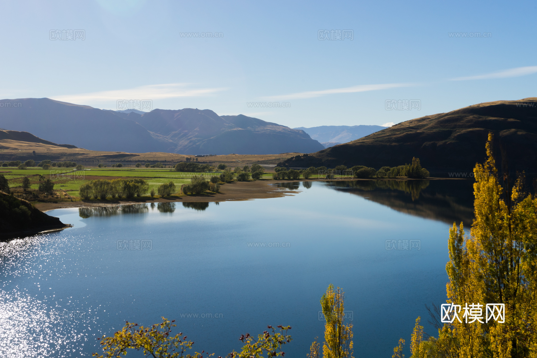 湖泊风景  山水风景