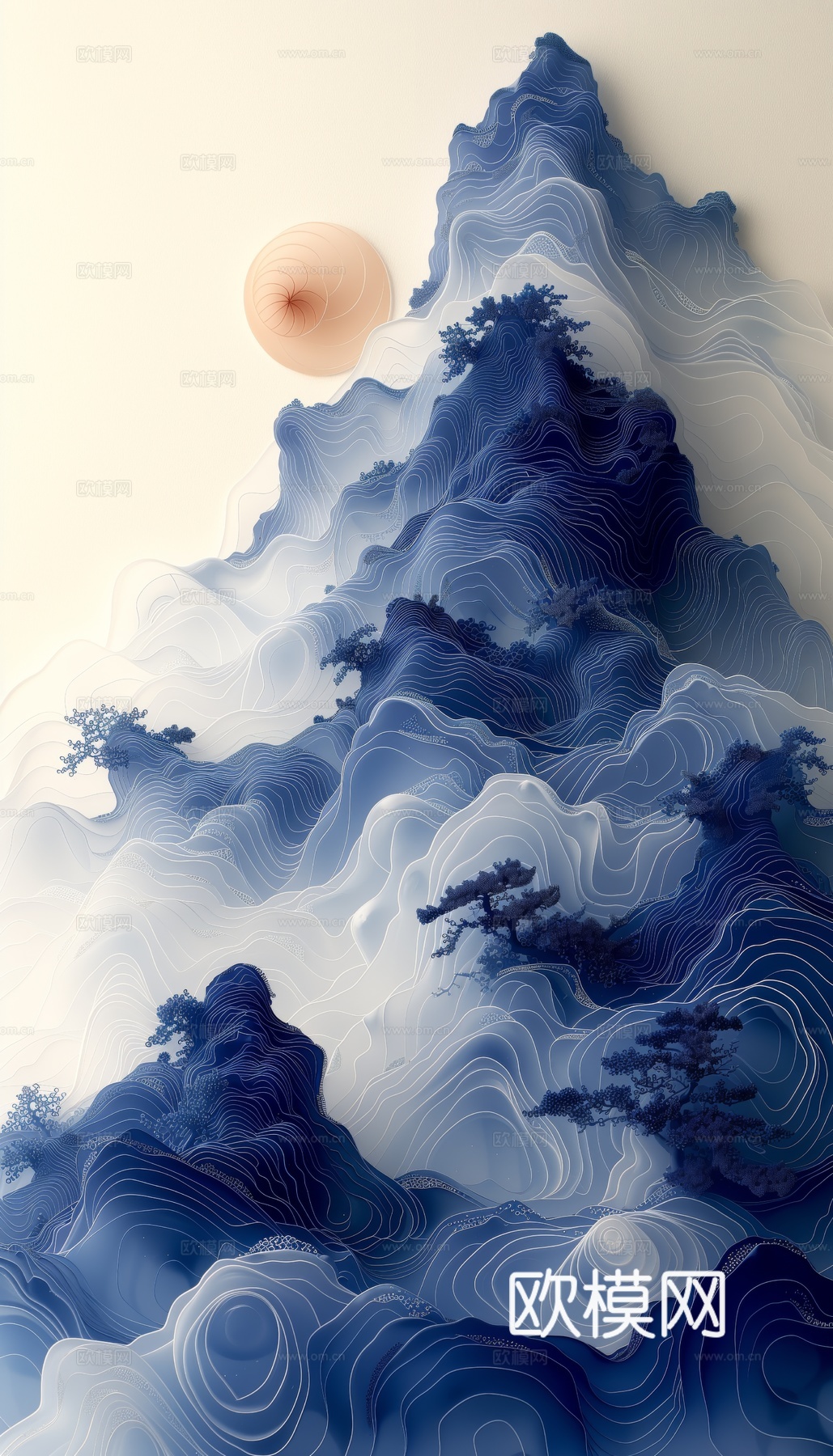 国风山水壁纸壁画