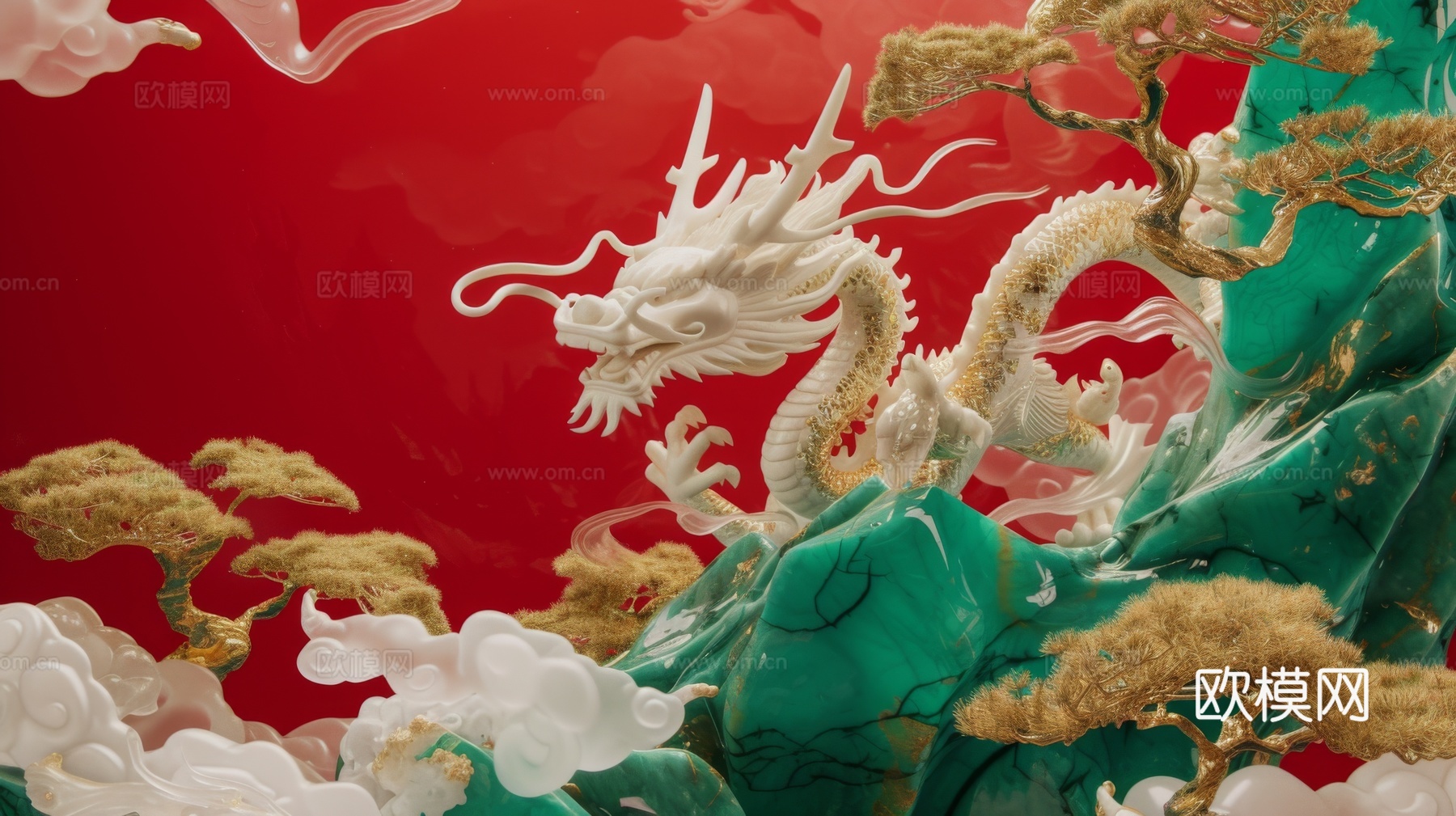 国风山水壁纸壁画