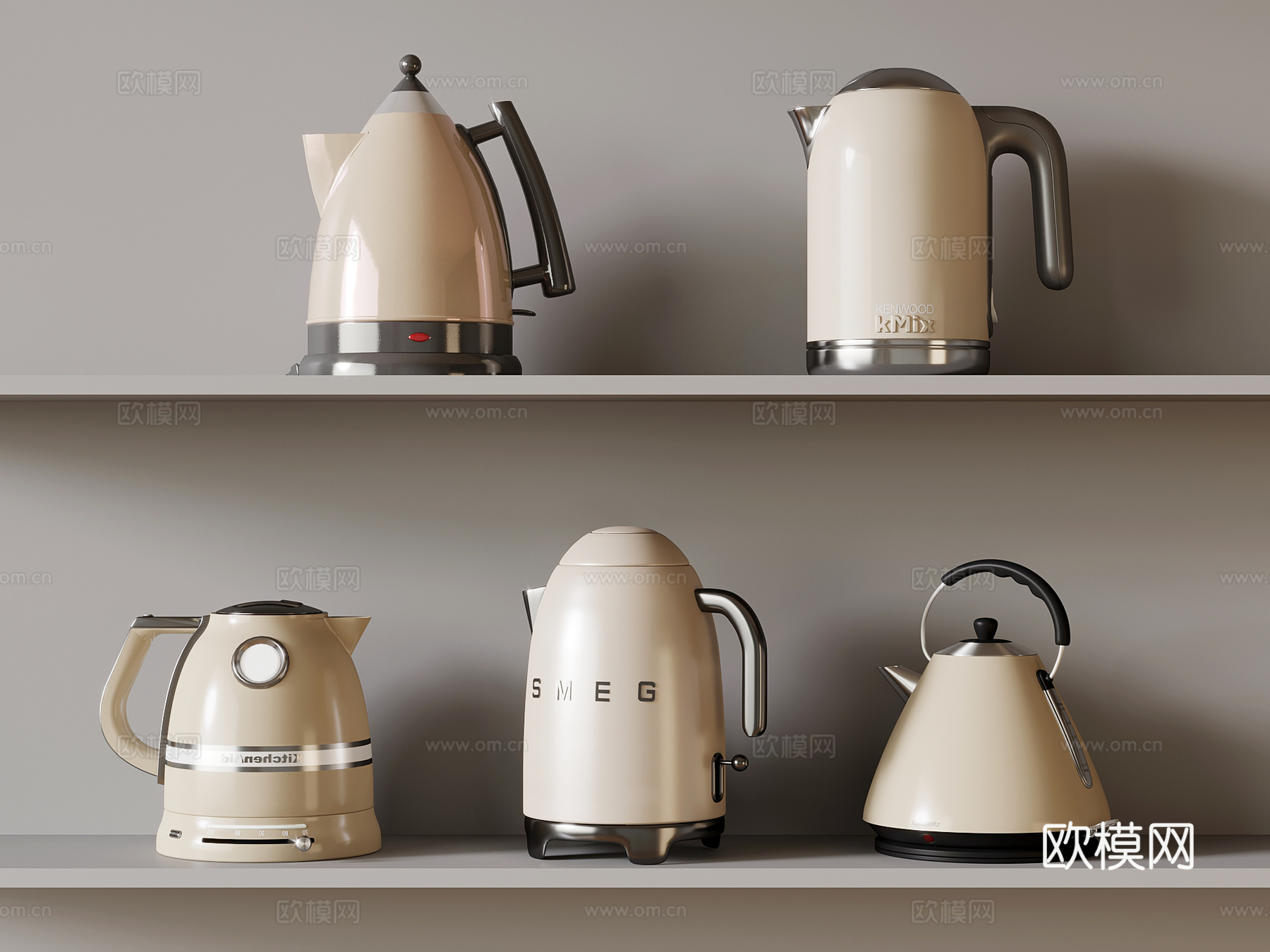 其他电器 现代水壶 电热水壶 电器su模型