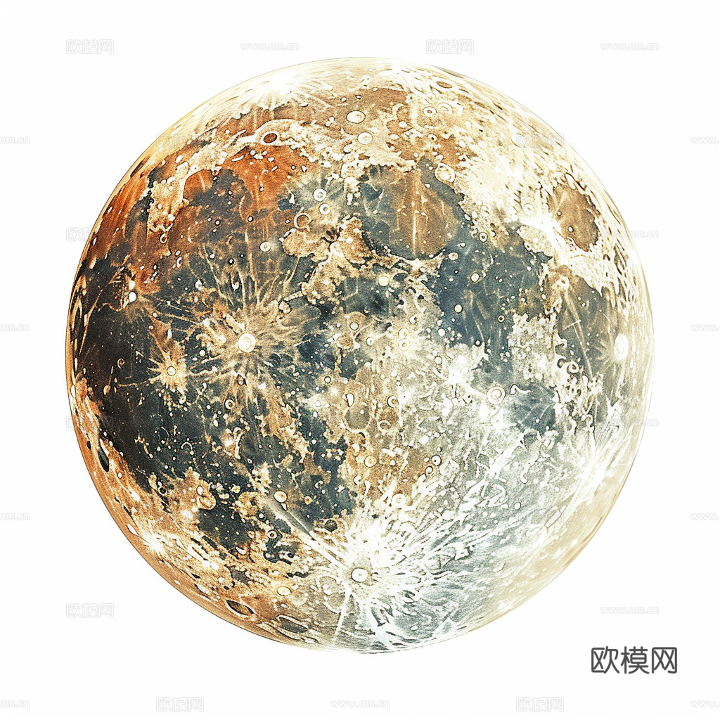 月球灯星球月亮陨石表表面