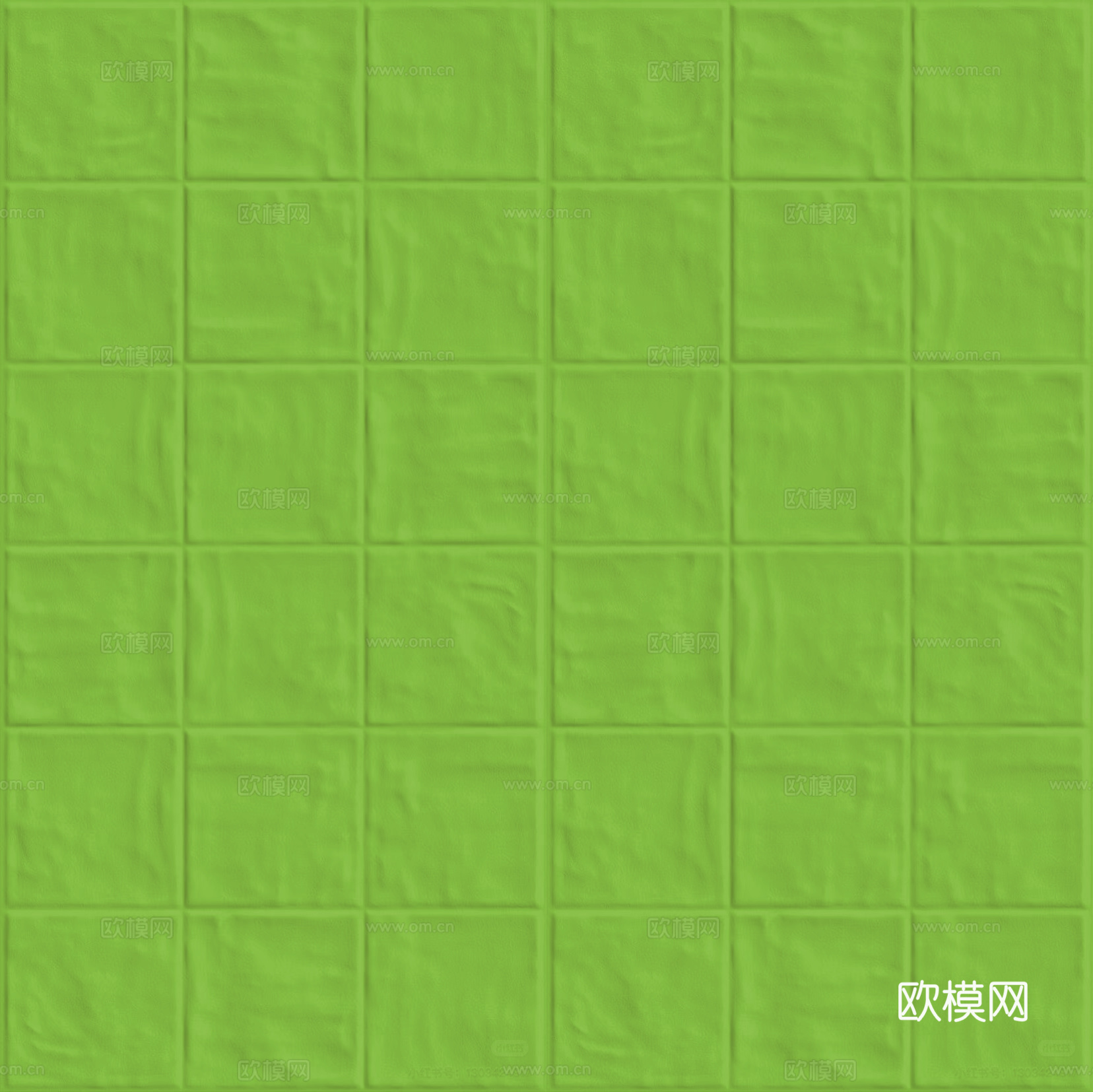 无缝绿色方形面包砖