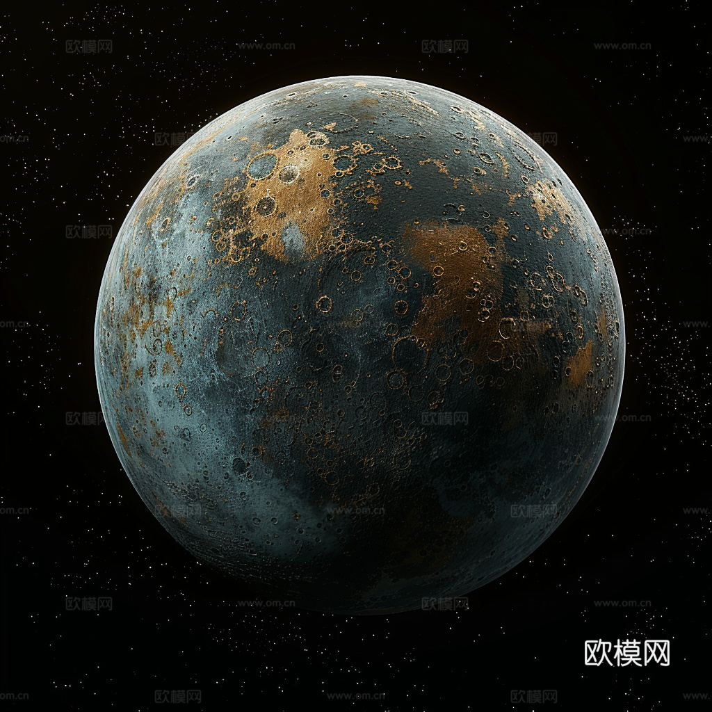月球灯星球月亮陨石表表面