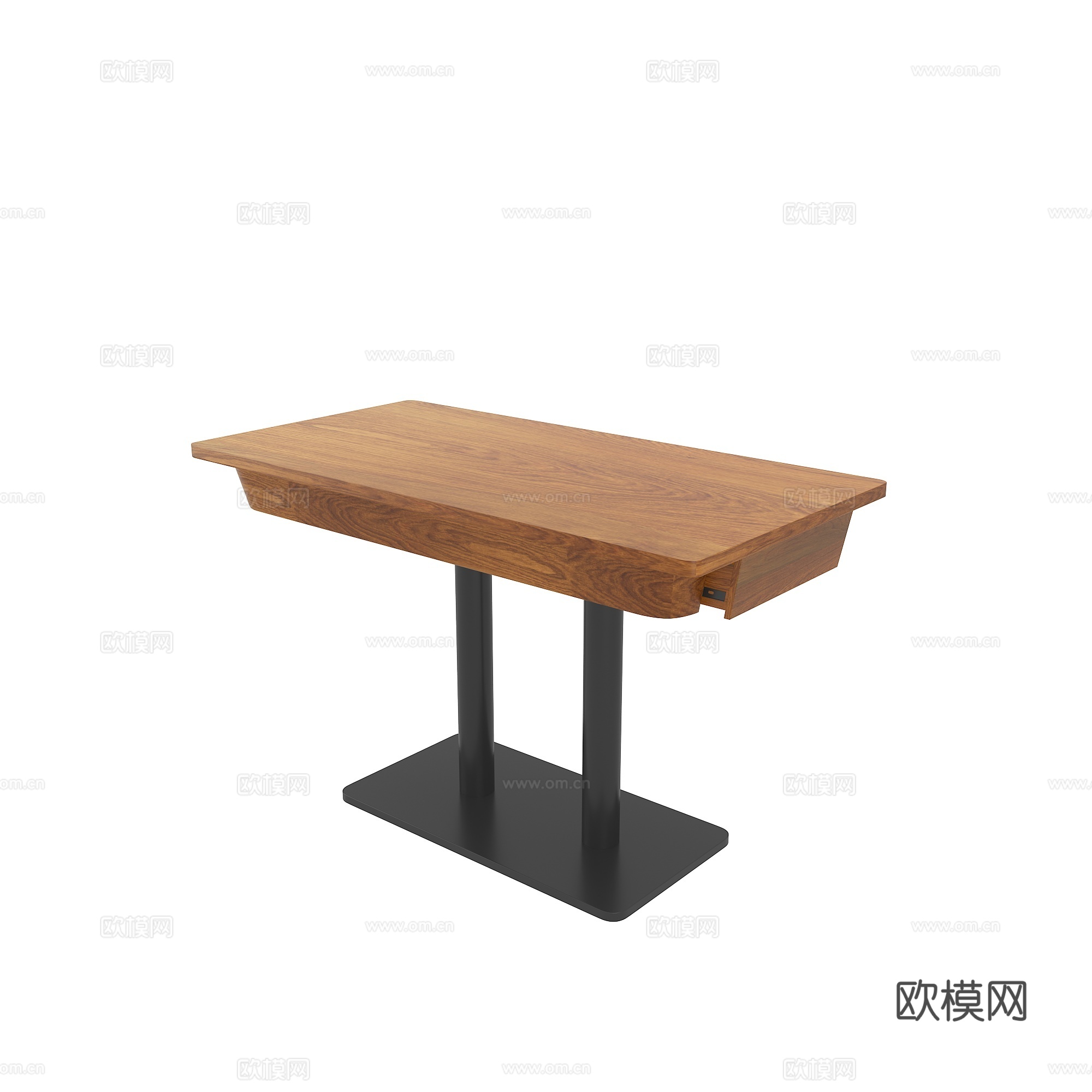 带抽屉餐桌3d模型