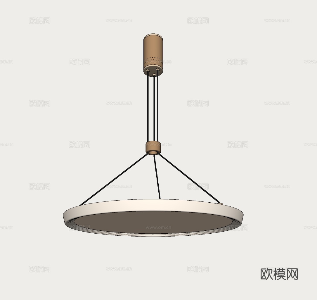 现代吊灯 简约餐厅吊灯 极简吧台吊灯su模型