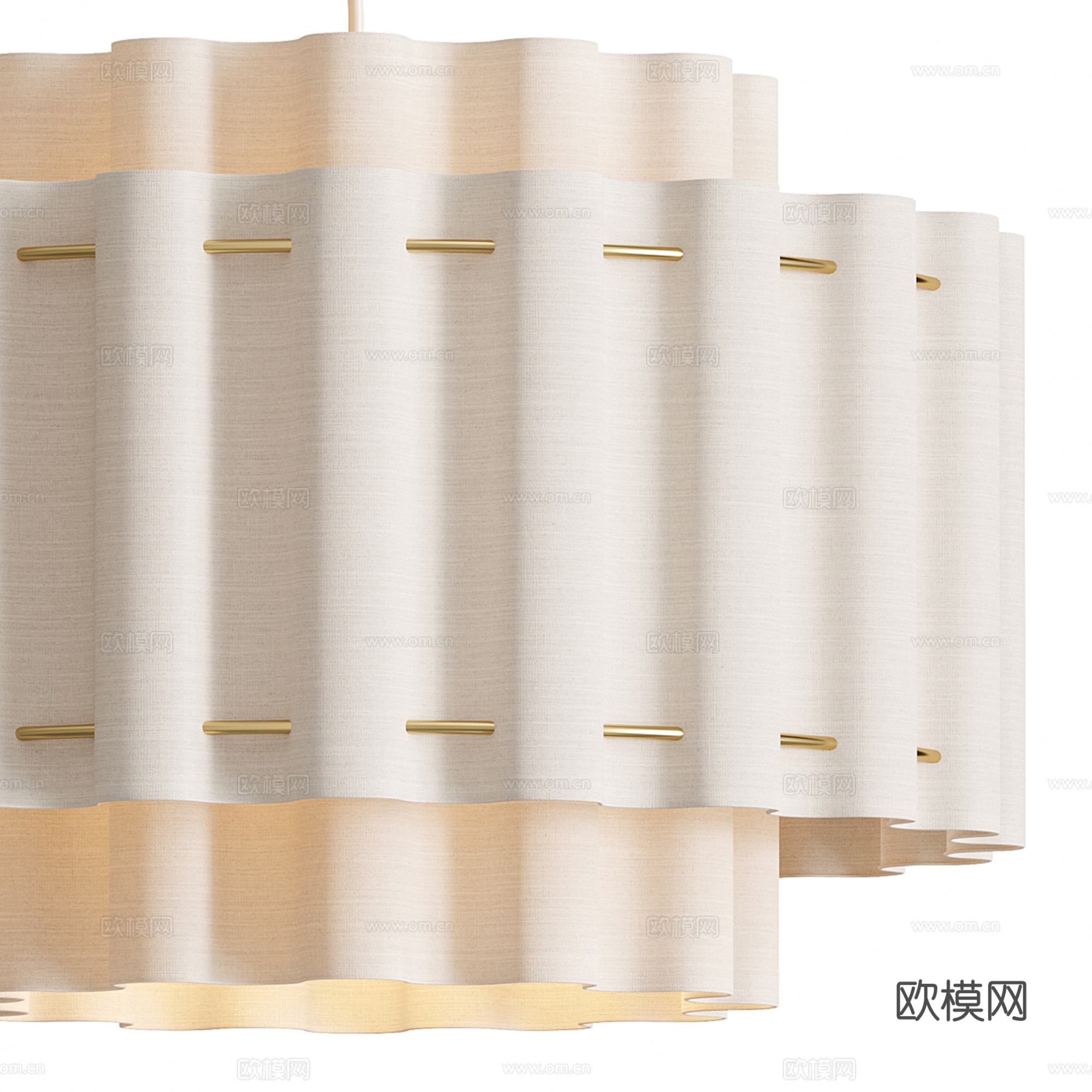 侘寂风吊灯su模型
