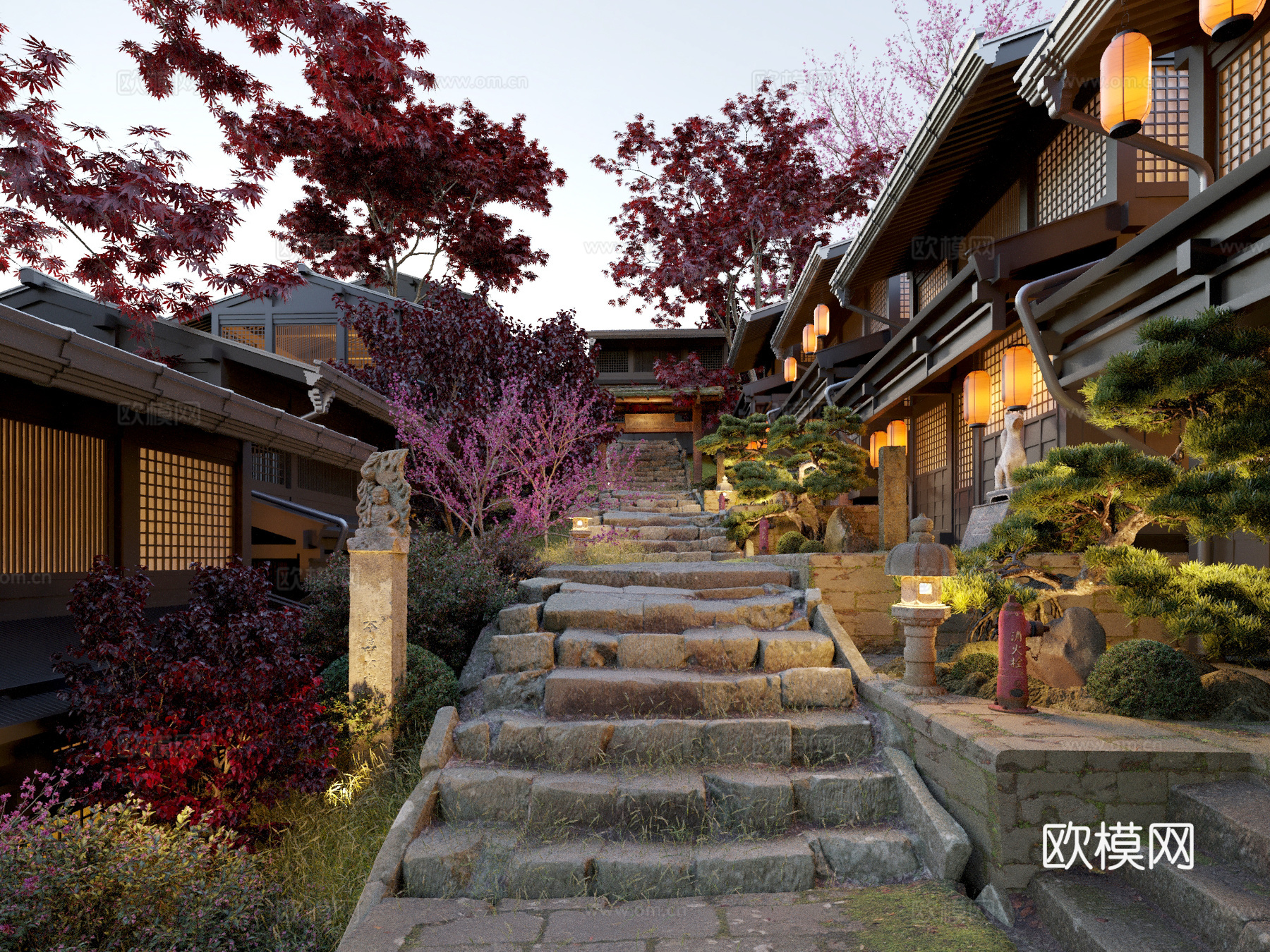古建 民宿 中式建筑3d模型