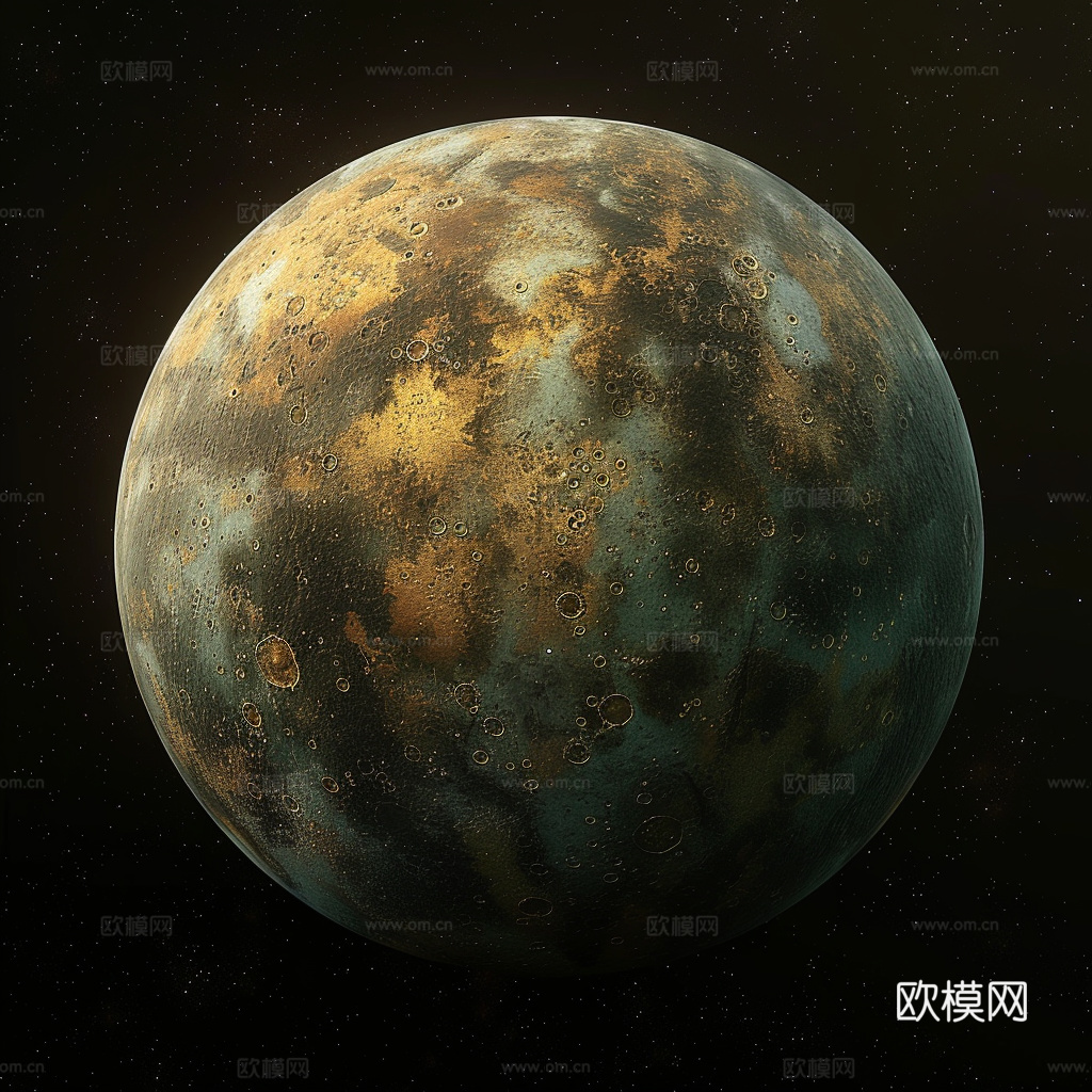 月球灯星球月亮陨石表表面