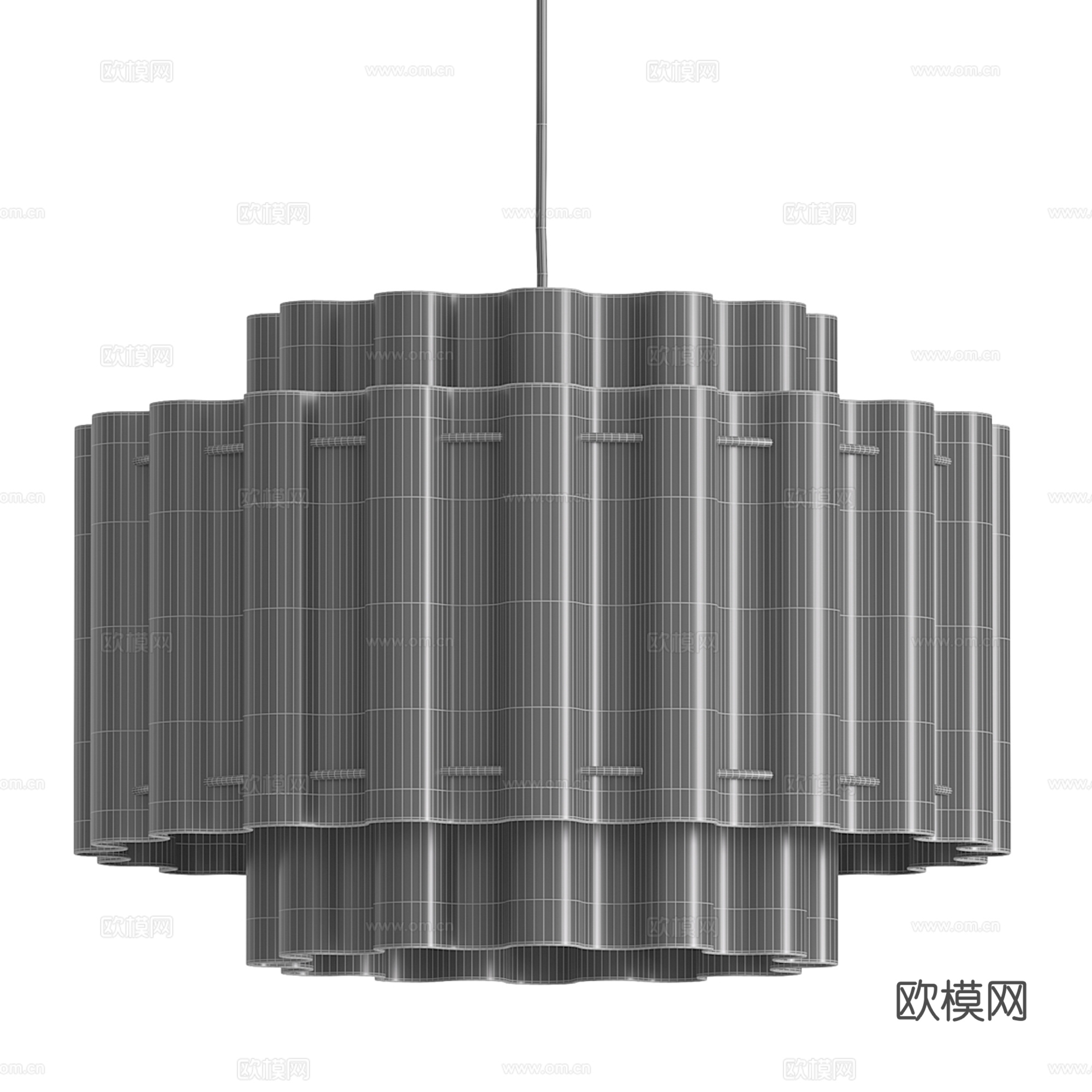 侘寂风吊灯3d模型