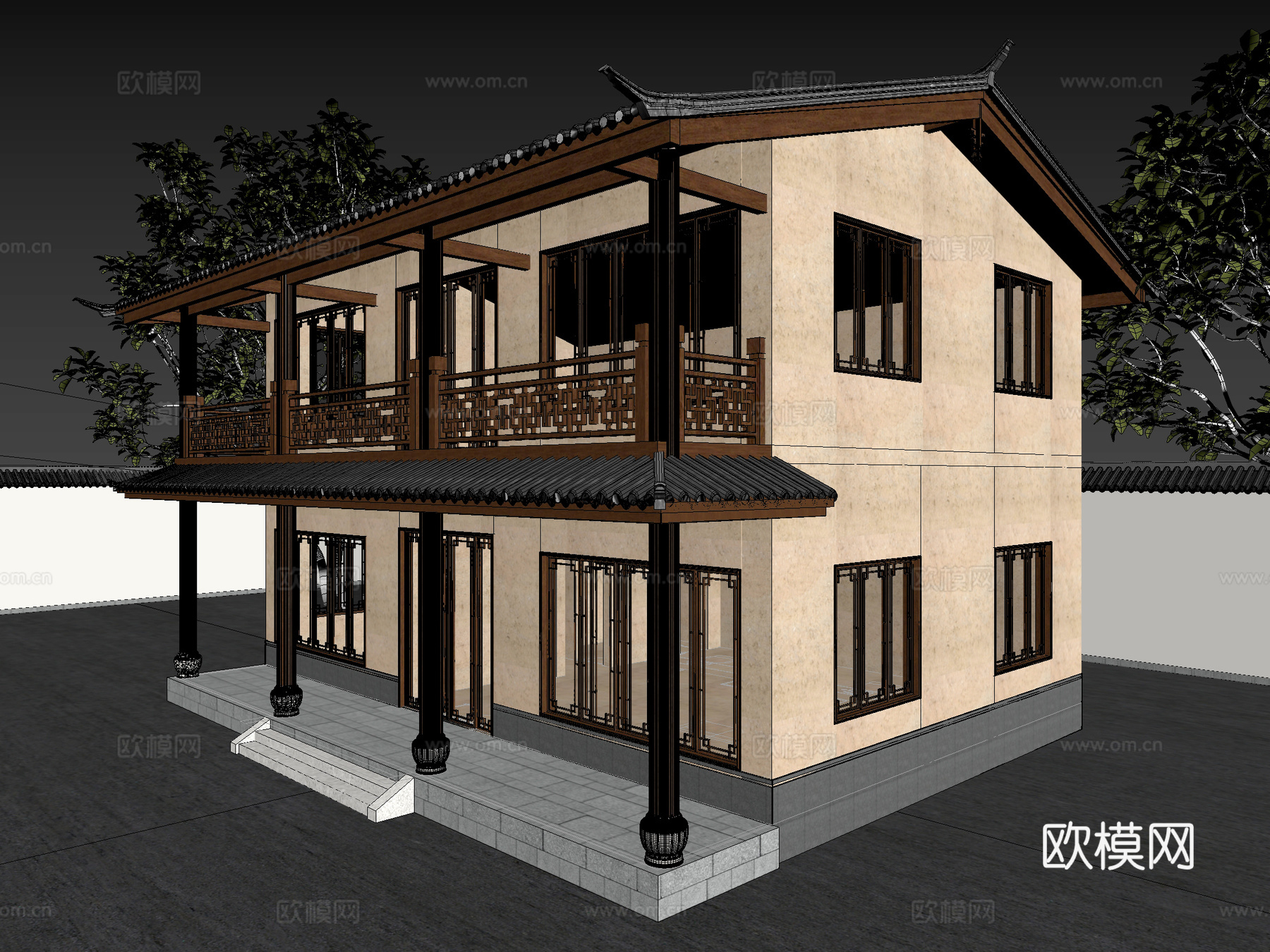 古建 中式建筑 斗拱3d模型